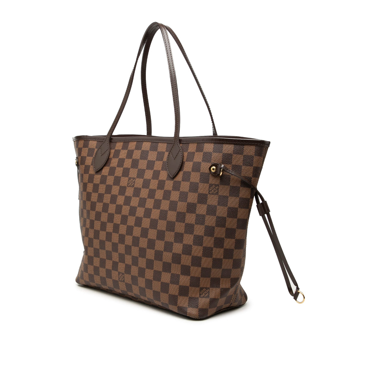 Louis Vuitton Damier Ebene Neverfull MM — Brown