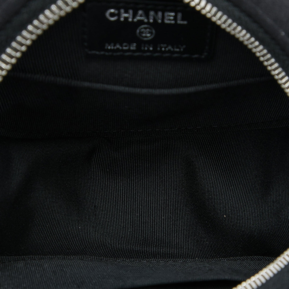 Chanel Quilted Suede Cocostellar Round Clutch with Chain