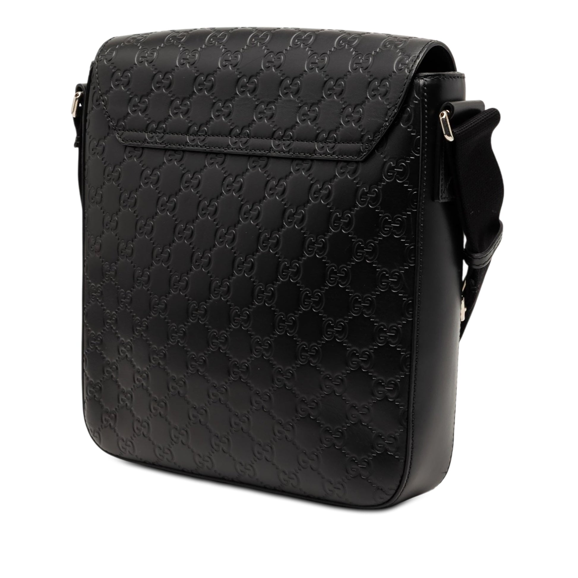 Gucci Guccissima Flap Messenger Bag