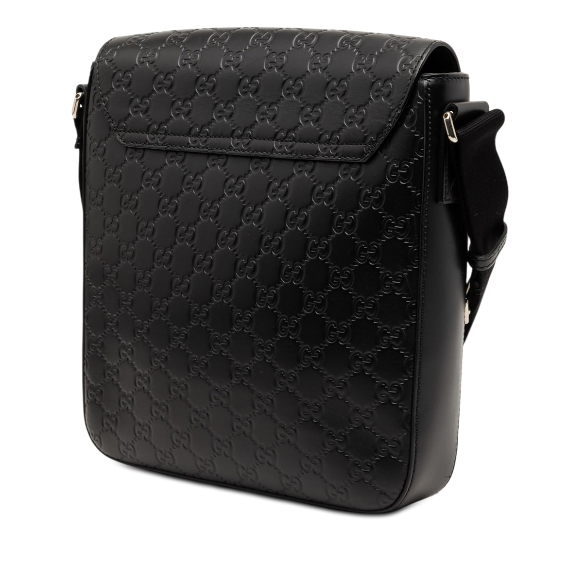 Gucci Guccissima Flap Messenger Bag