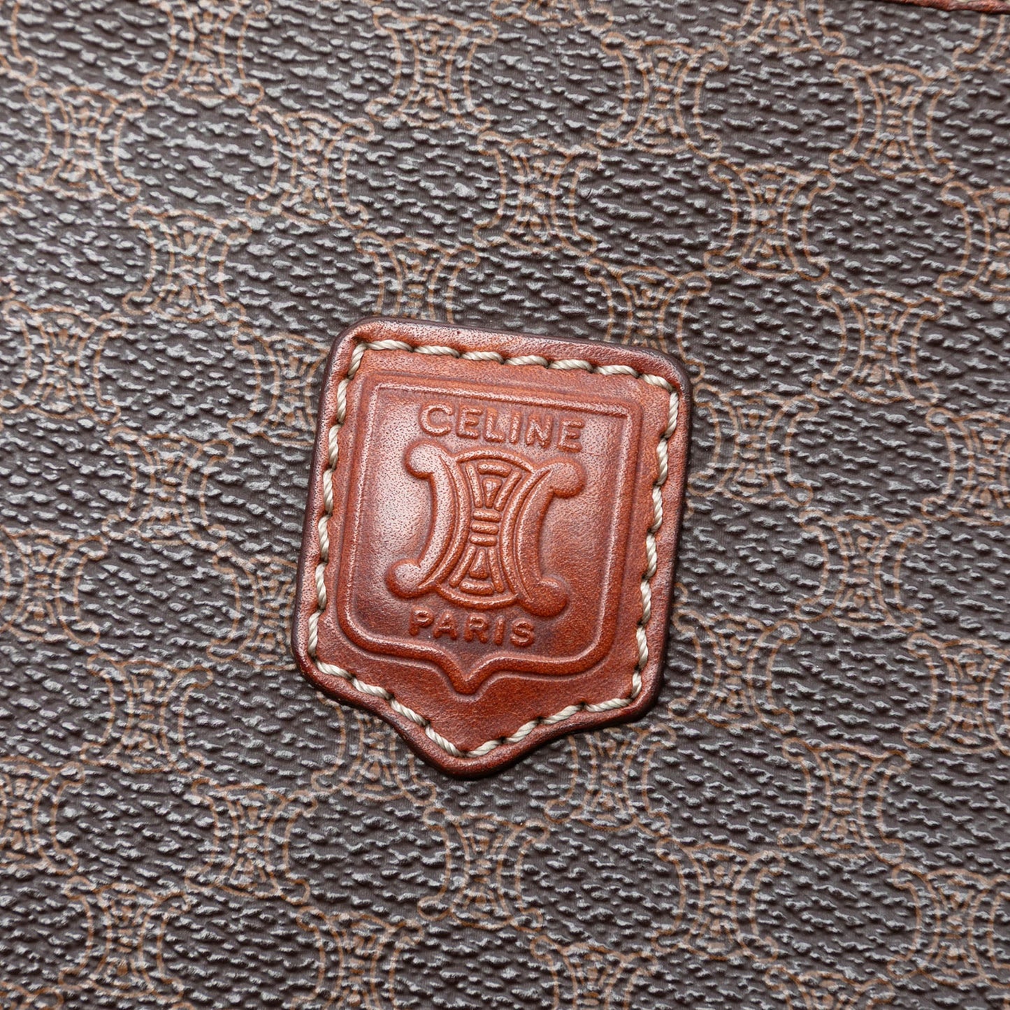 Celine Macadam Coated Canvas Clutch