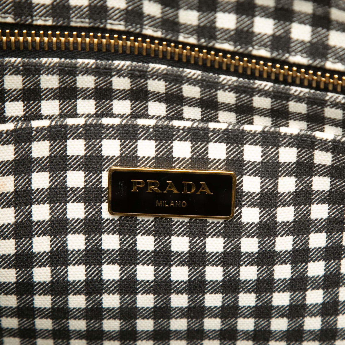 Prada Small Canvas Canapa Logo Tote