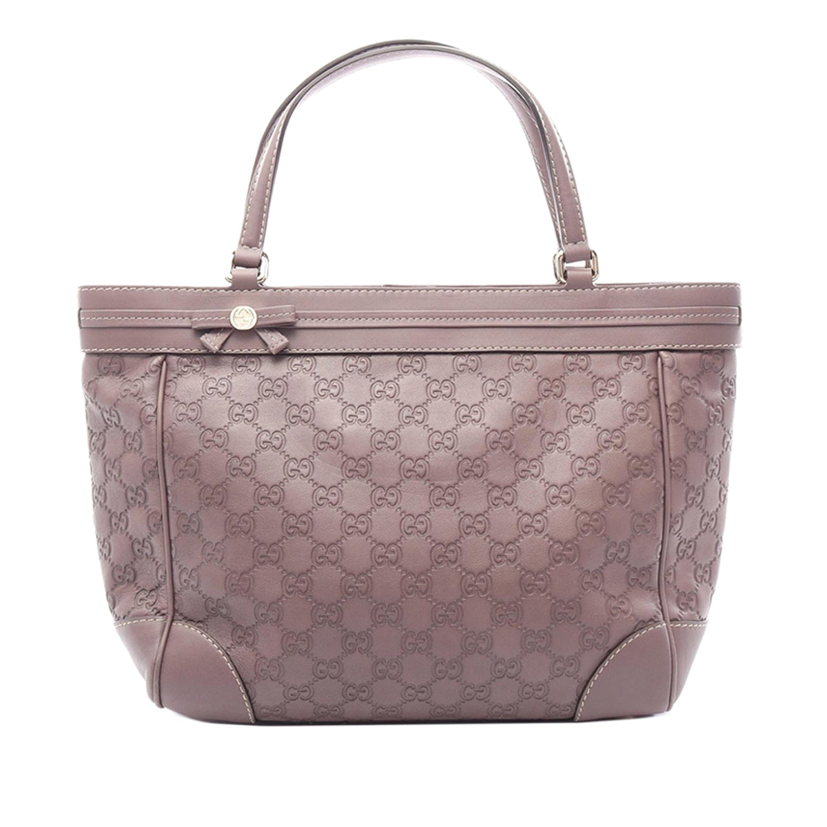 Gucci Guccissima Mayfair Tote — Purple