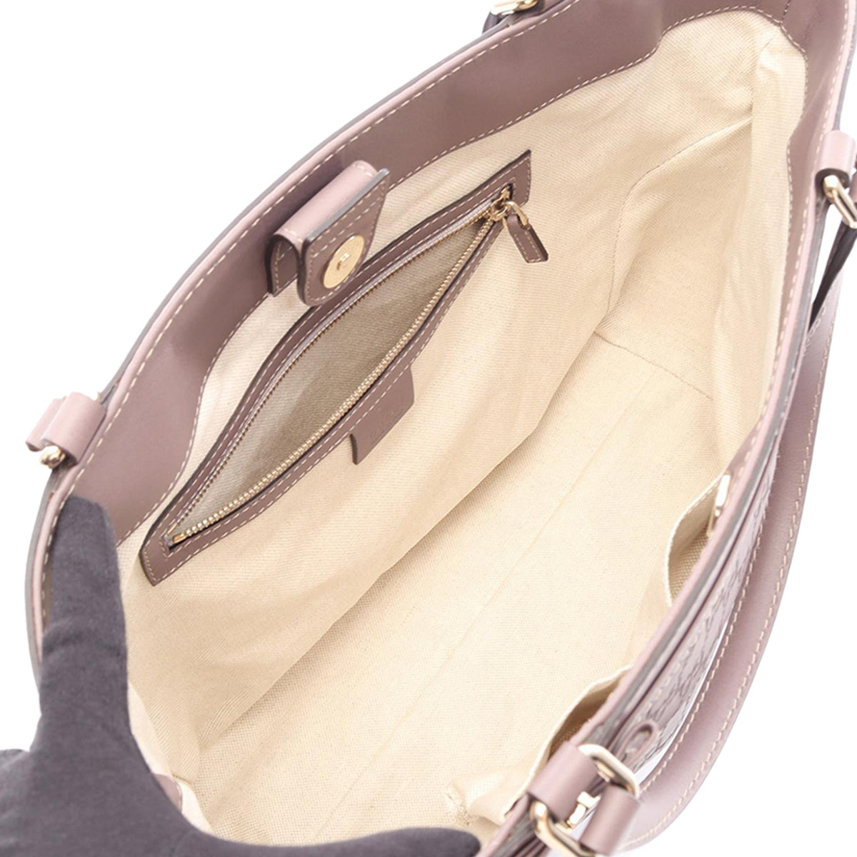 Gucci Guccissima Mayfair Tote — Purple
