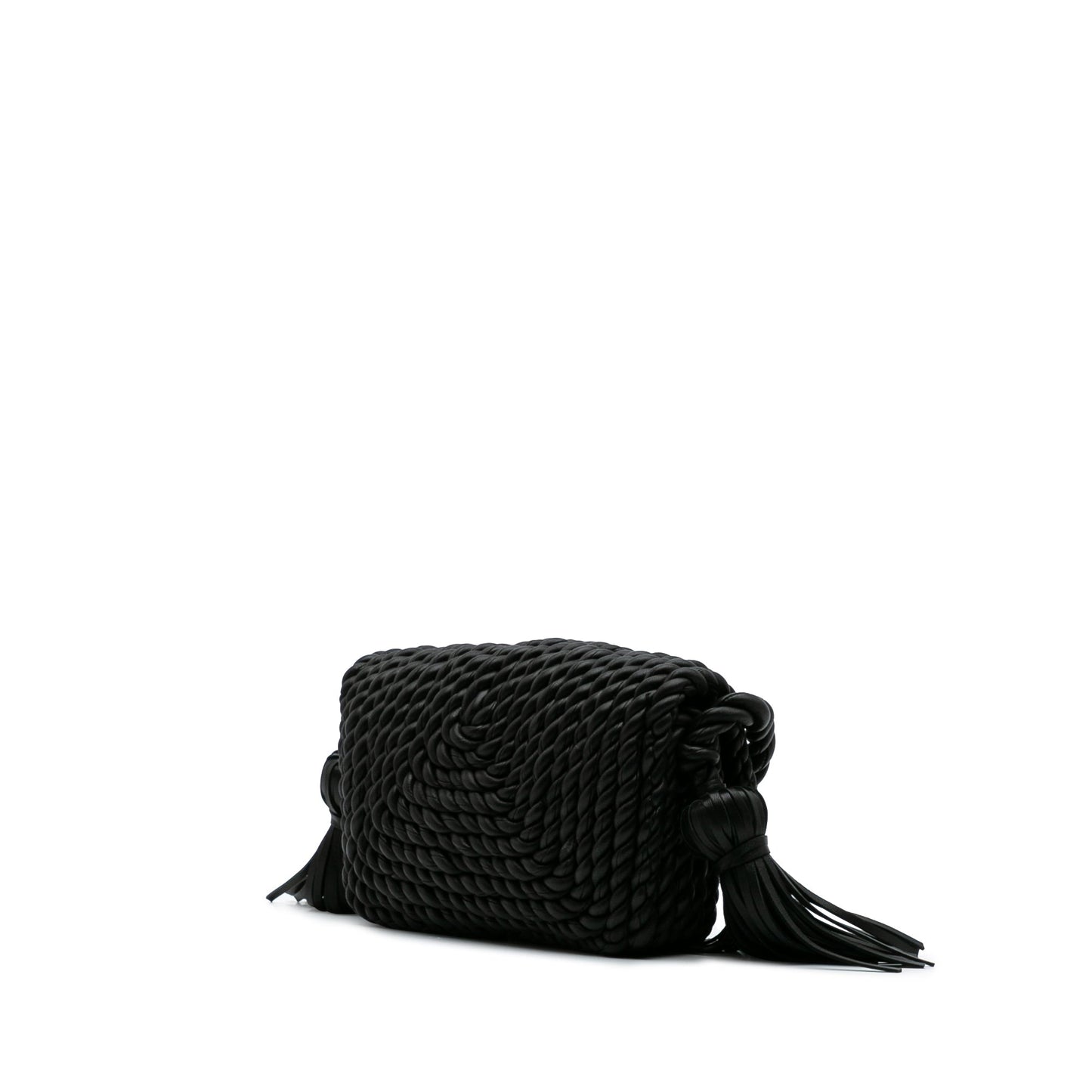 Bottega Veneta Lambskin Torchon Classic Tasseled Twisted Crossbody
