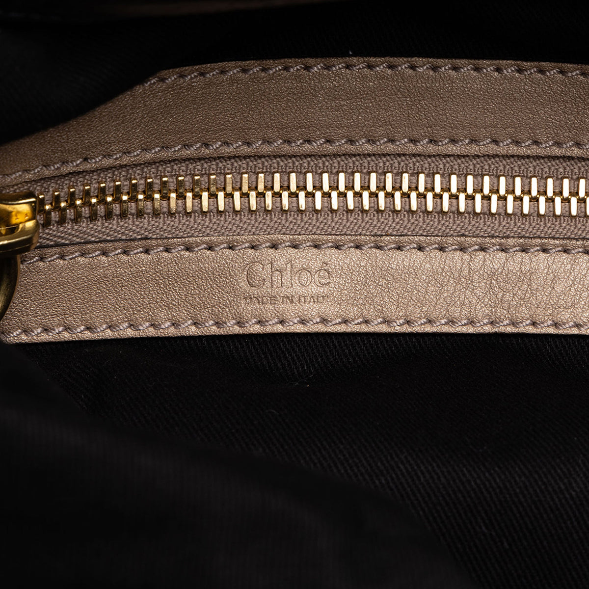 Chloé Large Leather Bay  Shoulder Bag — Black
