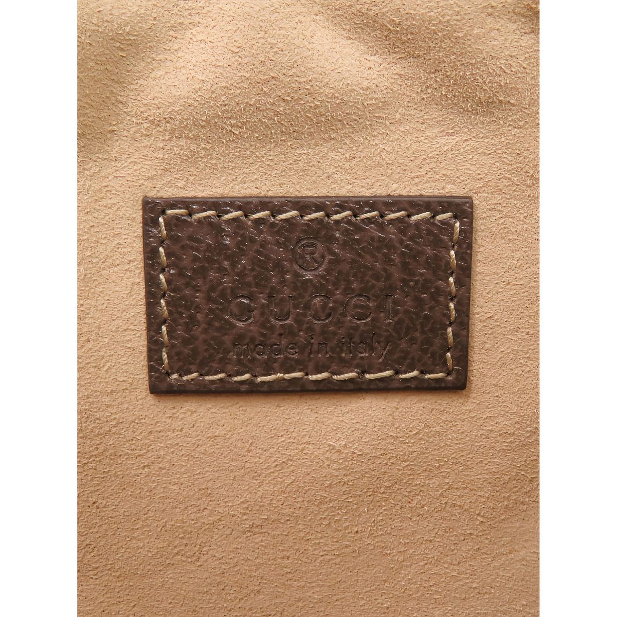 Gucci GG Supreme Web Ophidia Clutch — Beige
