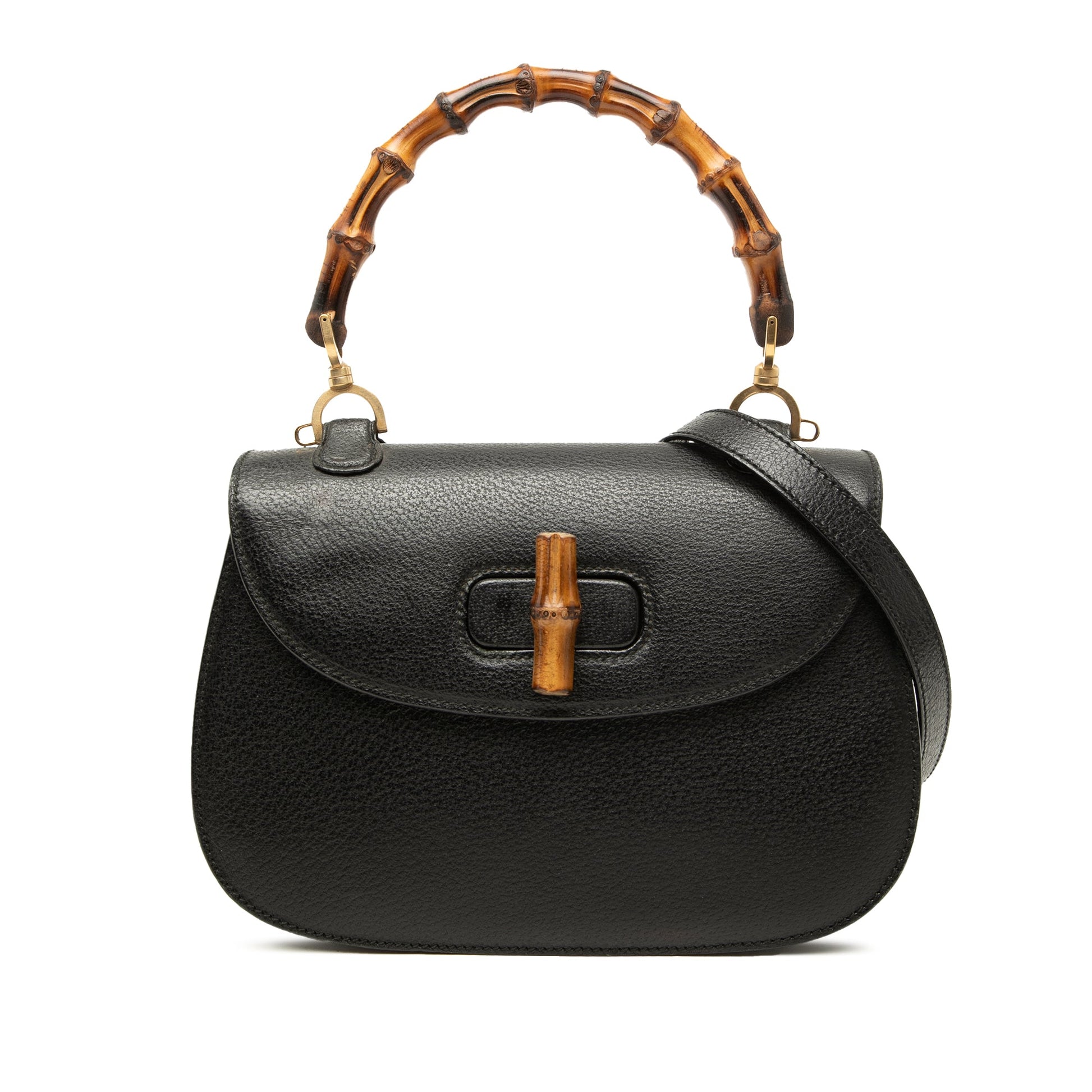 Gucci Grained Calfskin Bamboo Night