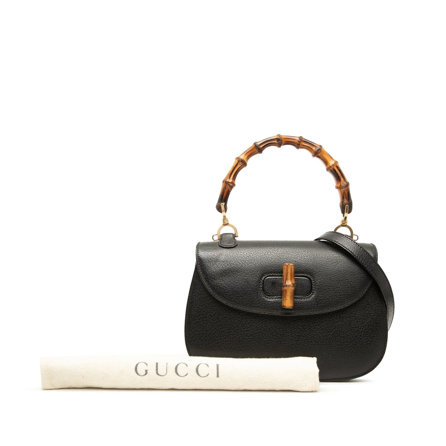 Gucci Grained Calfskin Bamboo Night