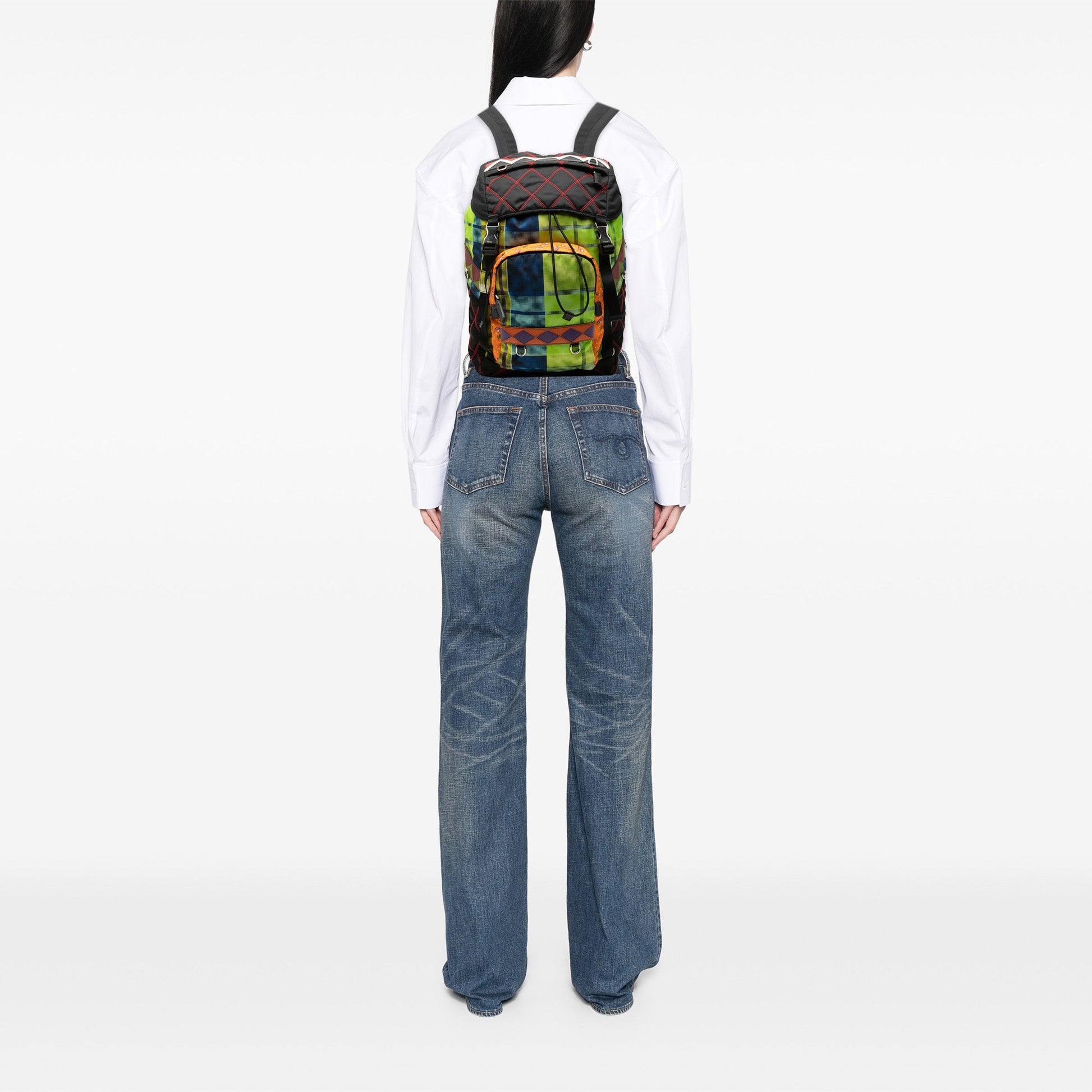 Prada Tessuto Patch Backpack