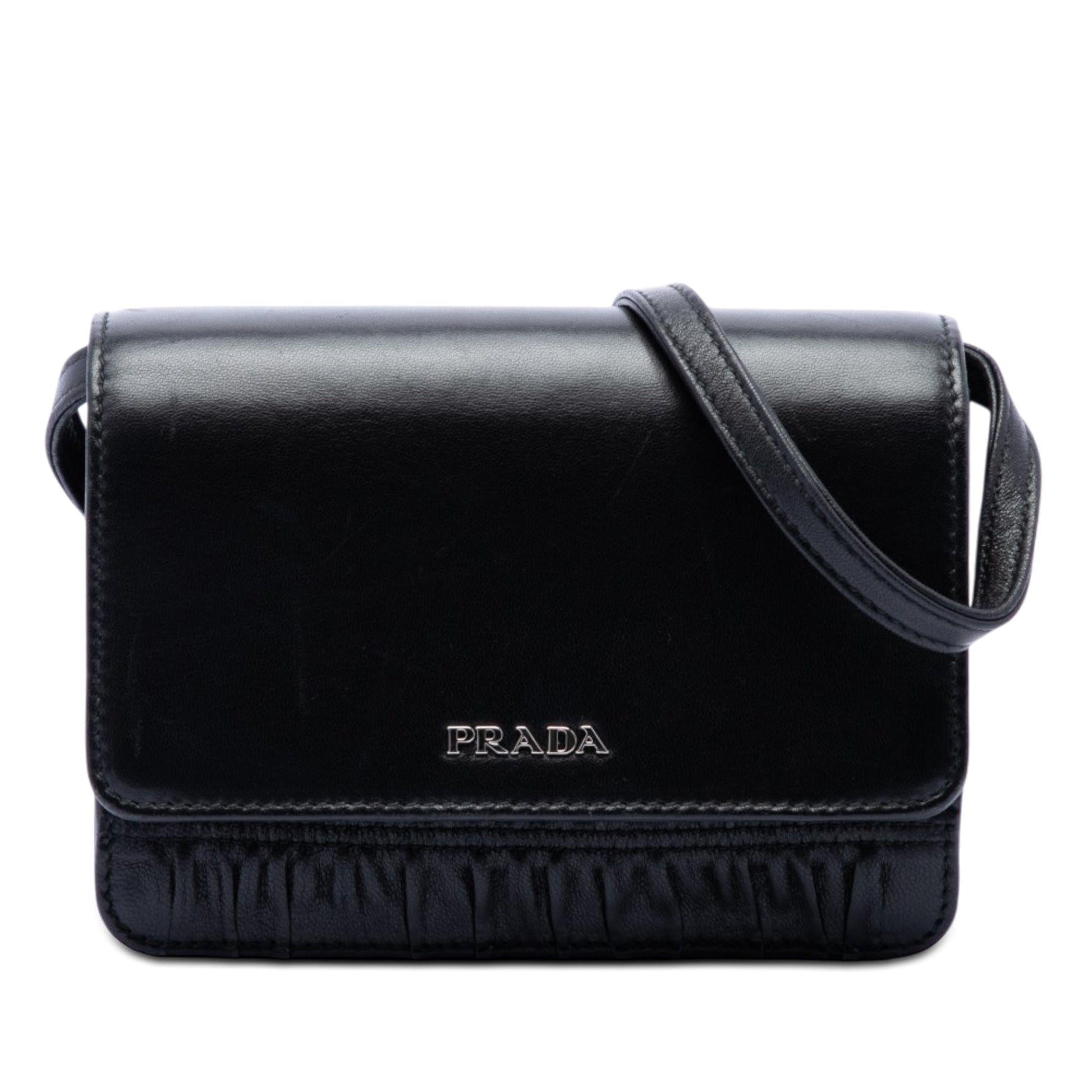 Prada Nappa Gaufre and Brushed Leather Crossbody