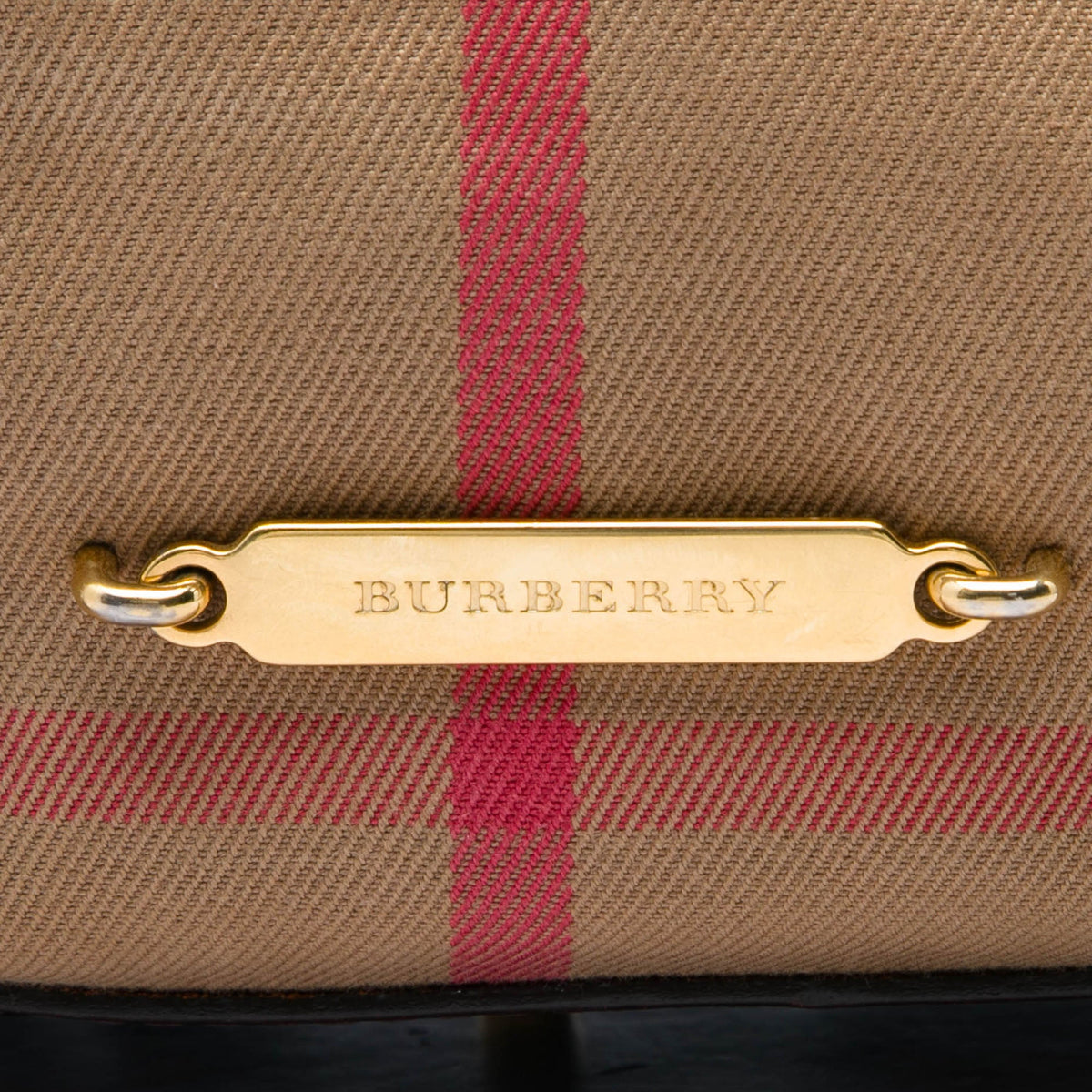 Burberry Small House Check Canvas Bridle Salisbury Tote