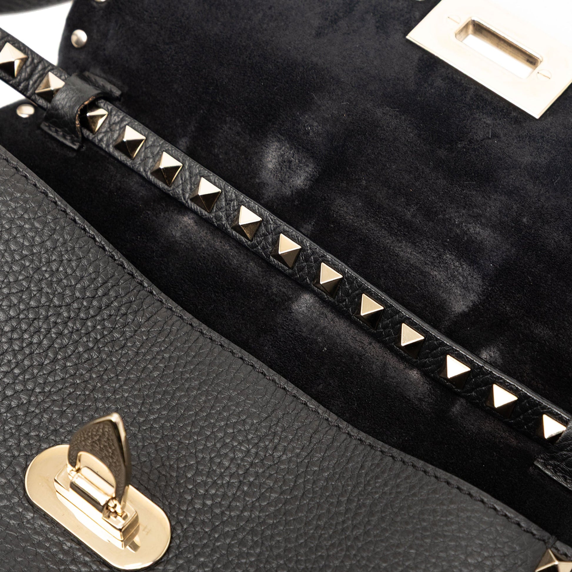 Valentino Small Grainy Calfskin Rockstud Flap Crossbody
