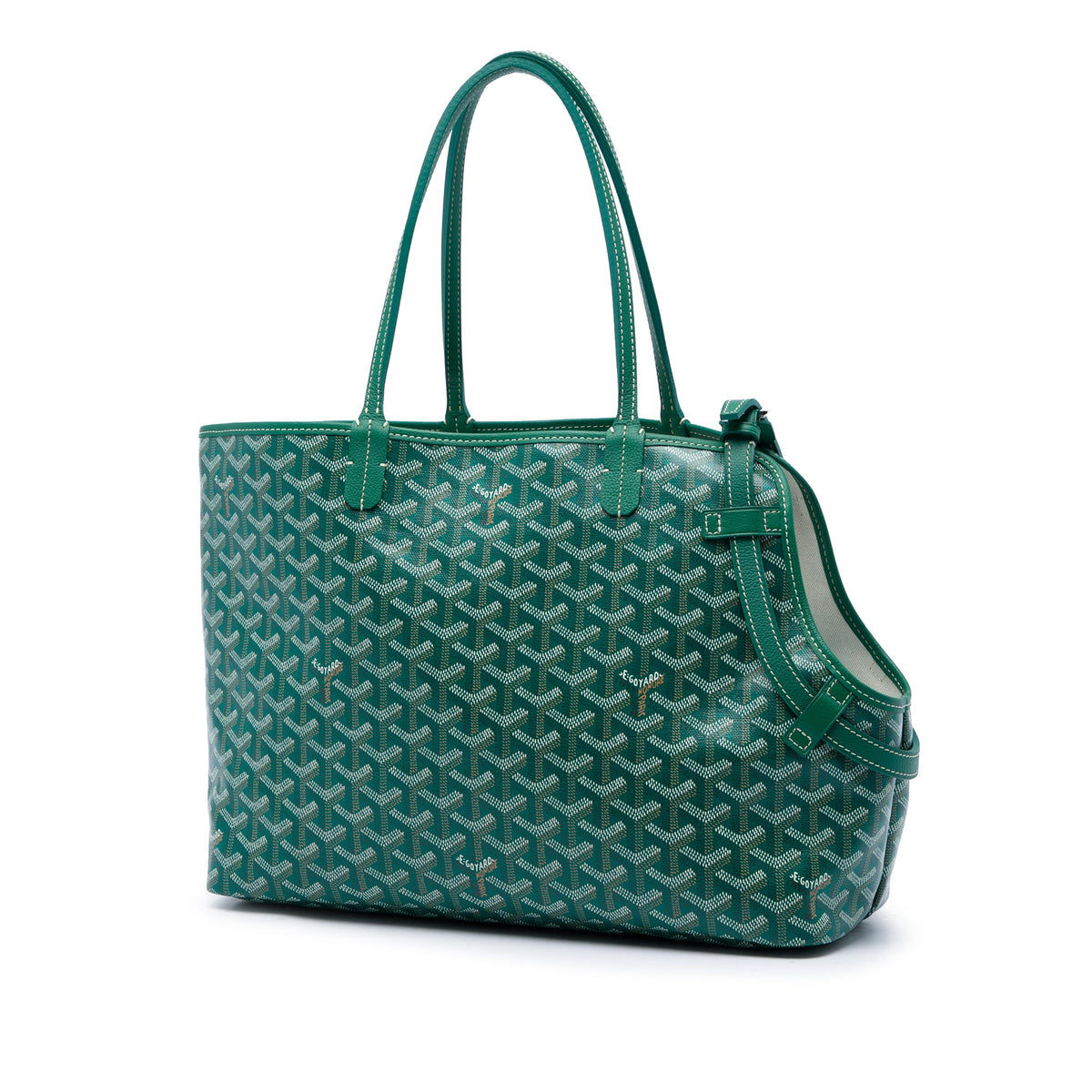 Goyard Goyardine Chien Gris Pet Carrier