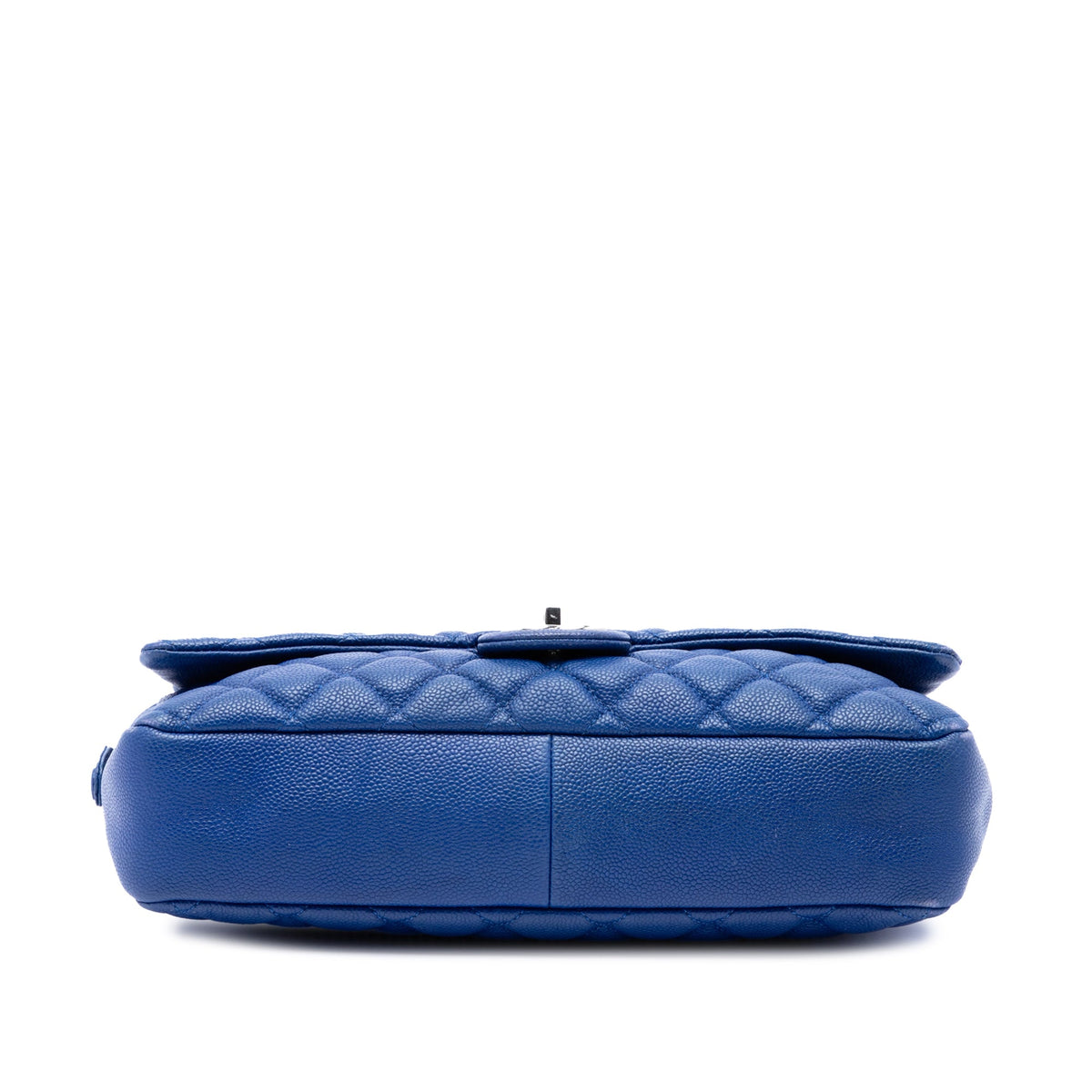 Chanel Jumbo Quilted Caviar Easy Flap — Blue