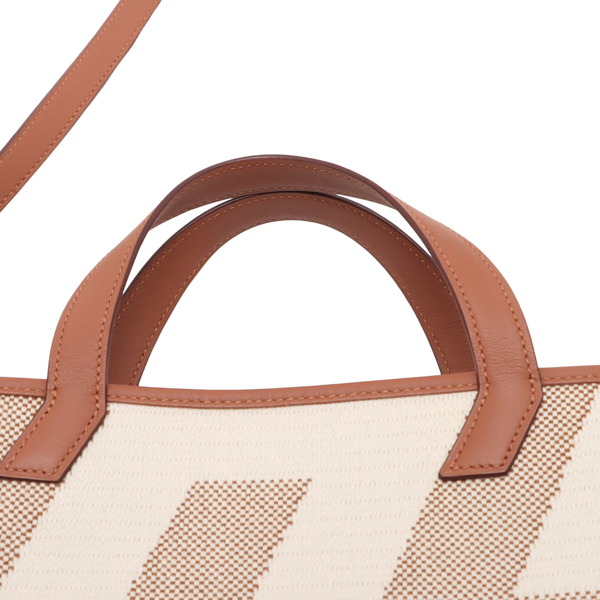 Hermès Toile and Swift Cabas H en Biais 27 — Beige