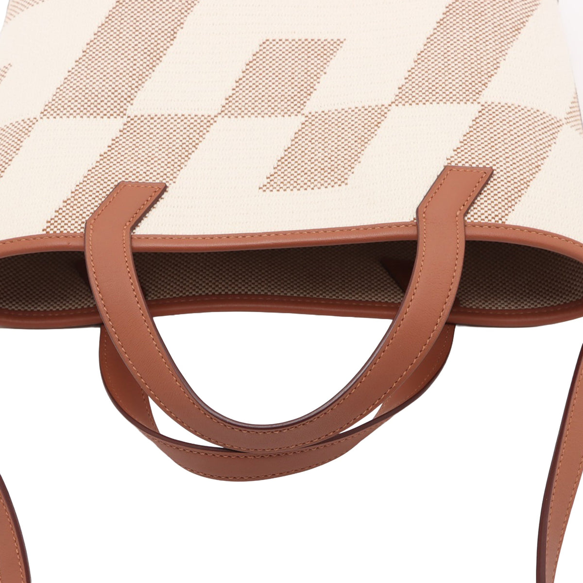Hermès Toile and Swift Cabas H en Biais 27 — Beige