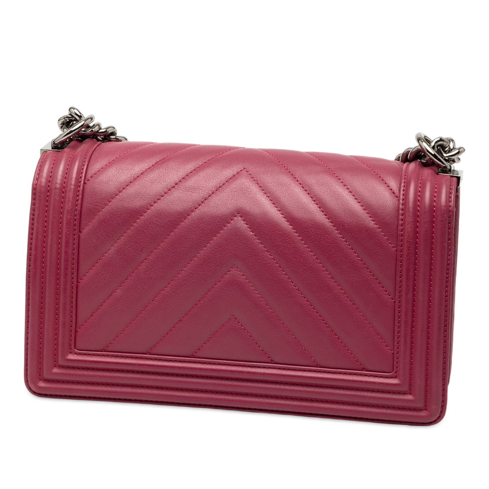 Chanel Old Medium Chevron Lambskin Boy Flap
