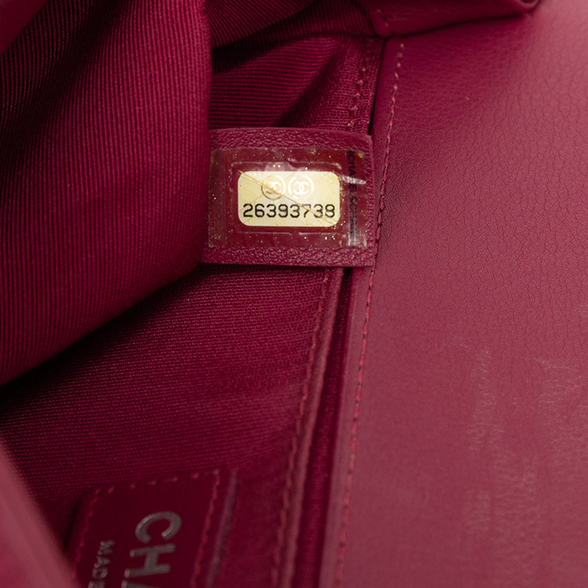 Chanel Old Medium Chevron Lambskin Boy Flap