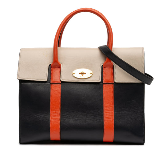 Mulberry Tricolor Smooth Calfskin Bayswater Satchel