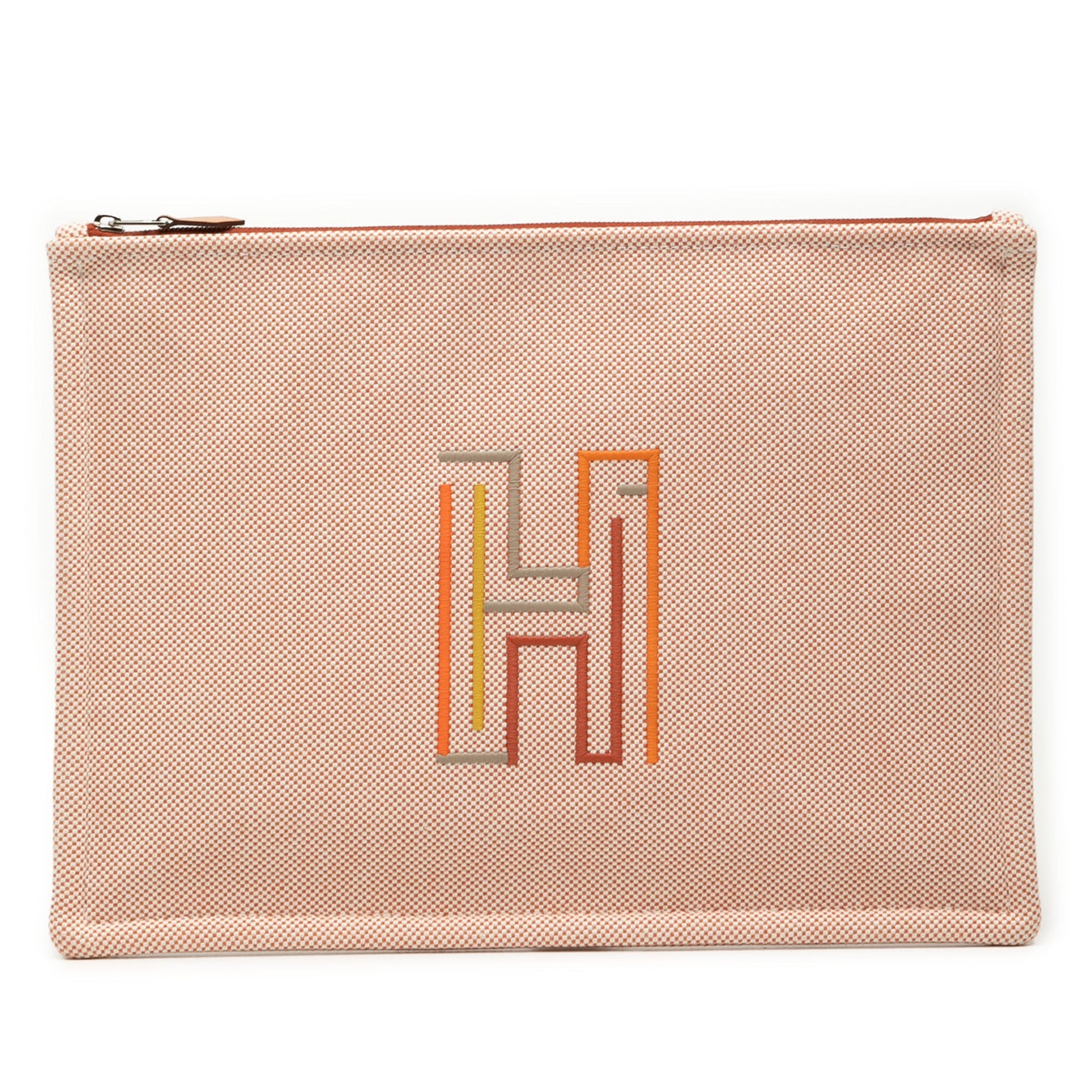 Hermès Large Canvas H Labyrinthe Case