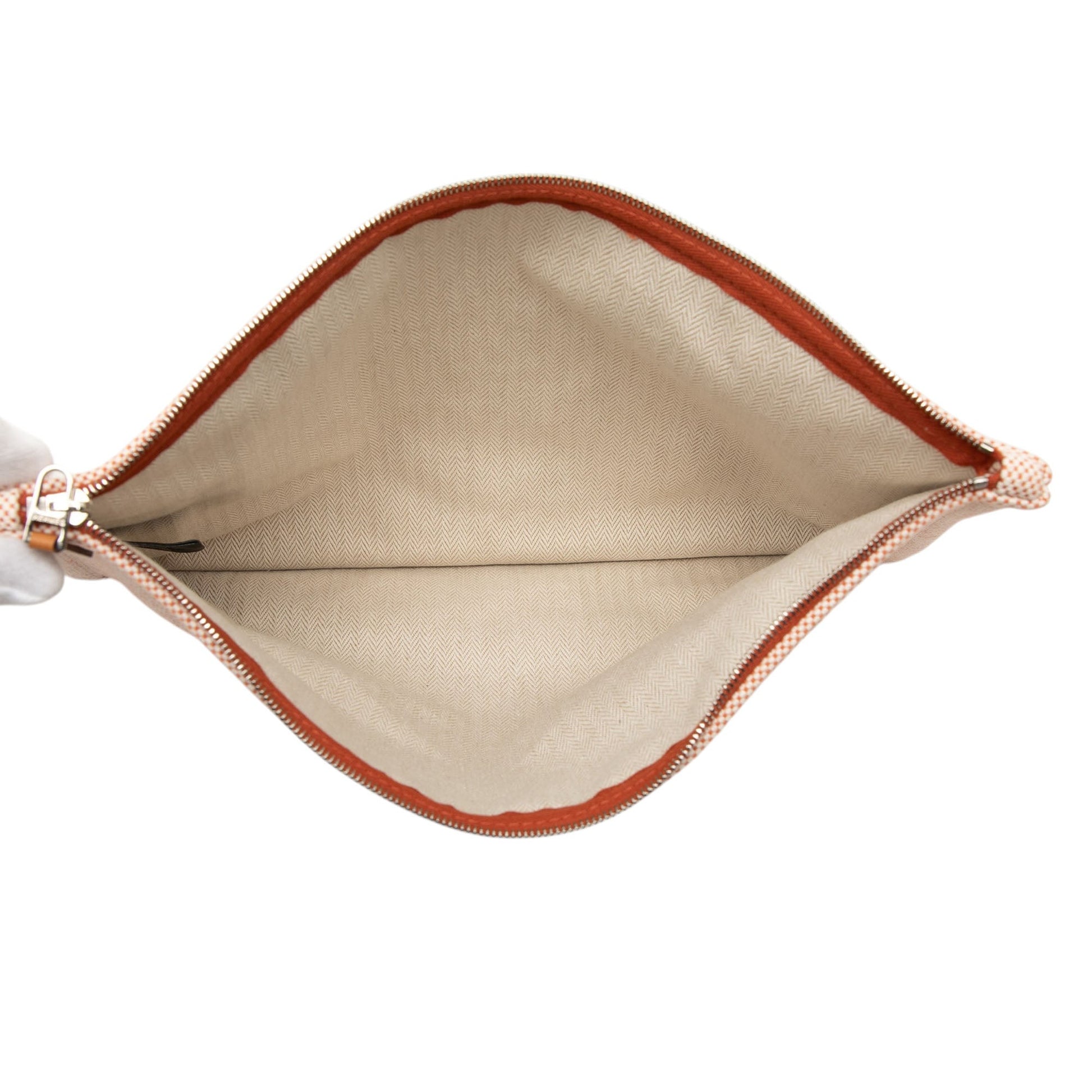 Hermès Large Canvas H Labyrinthe Case