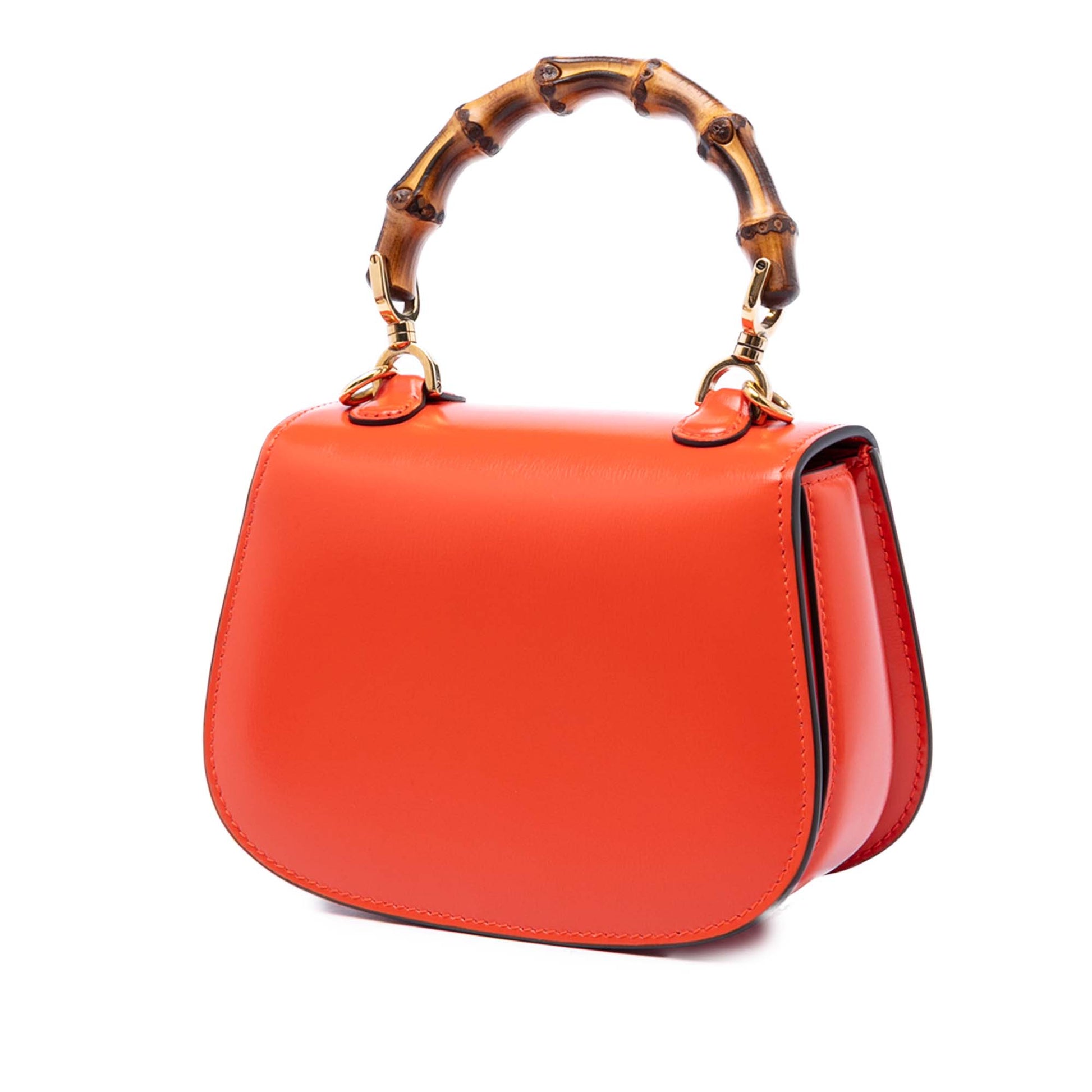Gucci Mini Calfskin 1947 Bamboo Top Handle Bag