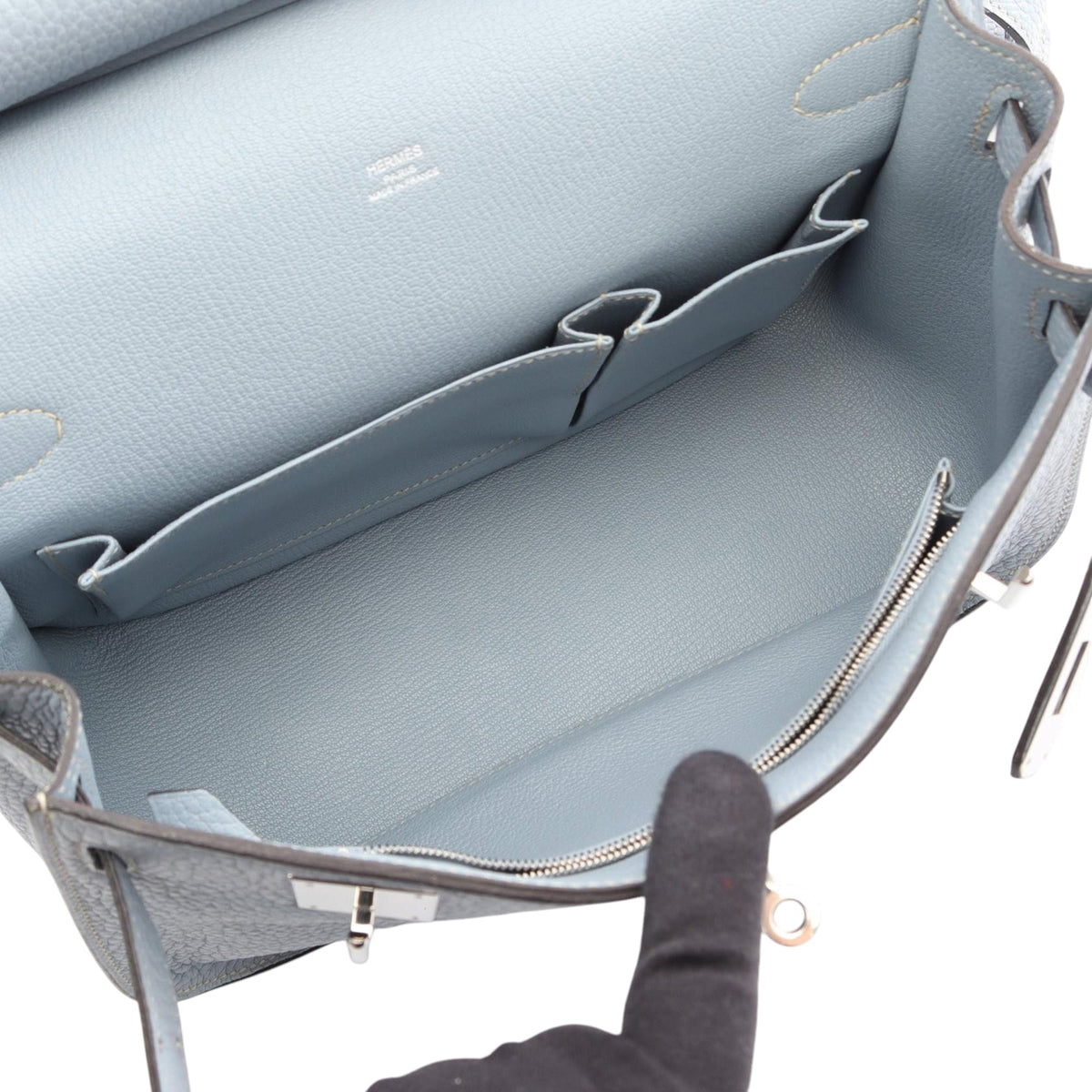Hermès Clemence Jypsiere 28 — Blue