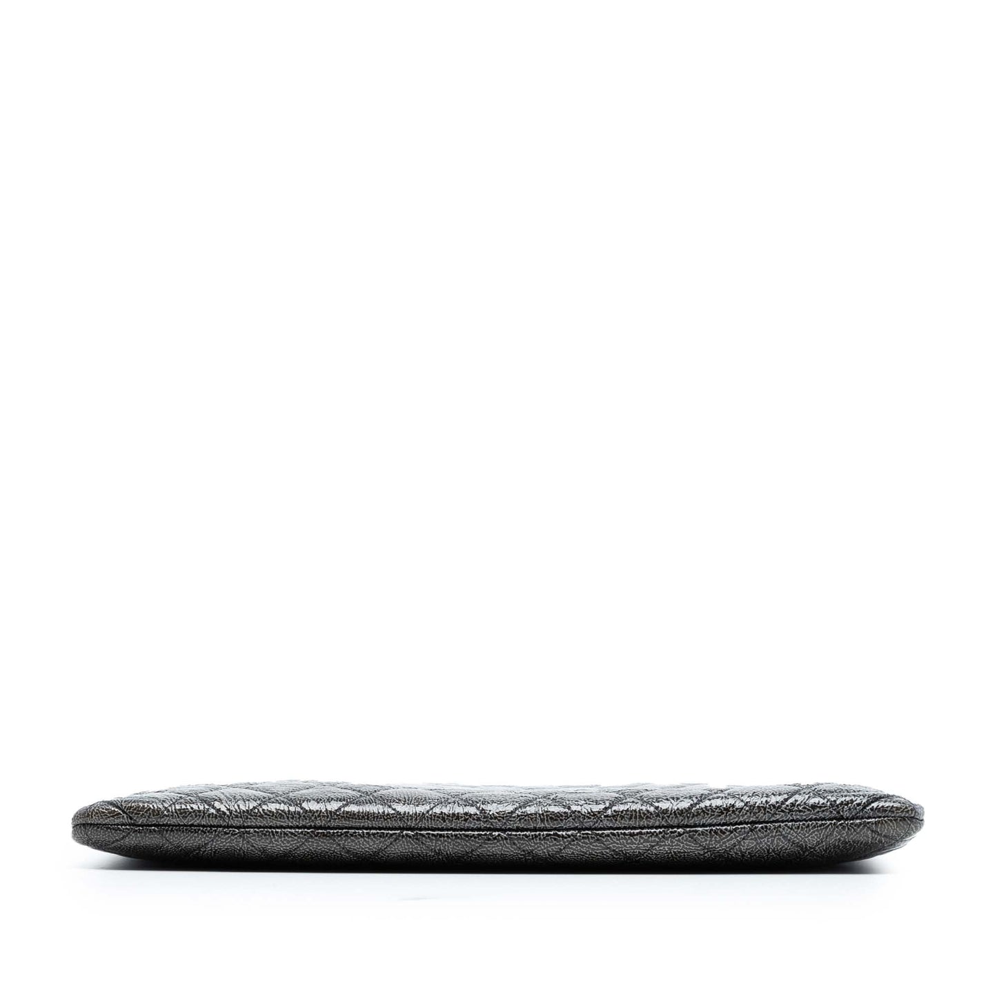 Chanel Large Crinkled Patent O Case Clutch