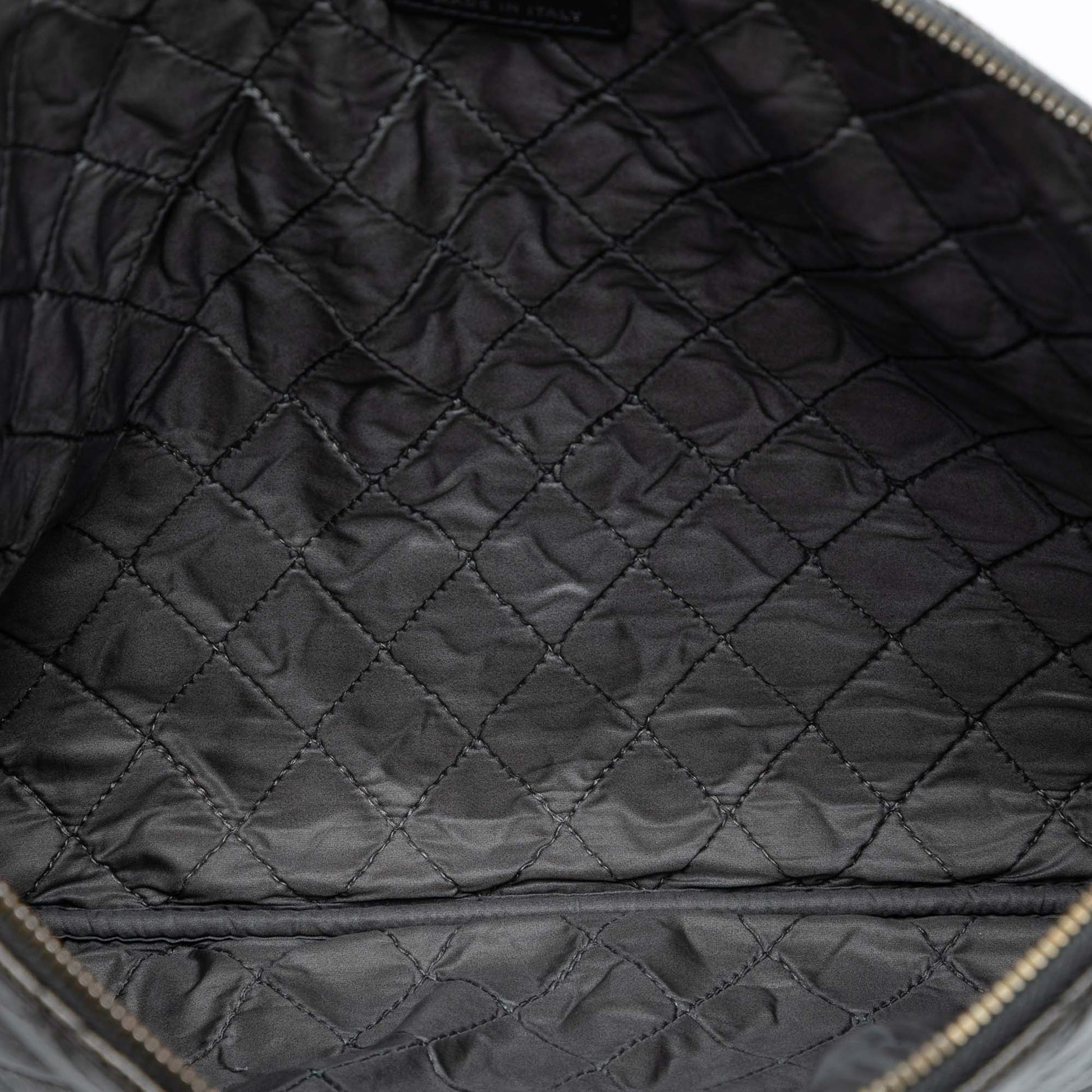 Chanel Large Crinkled Patent O Case Clutch
