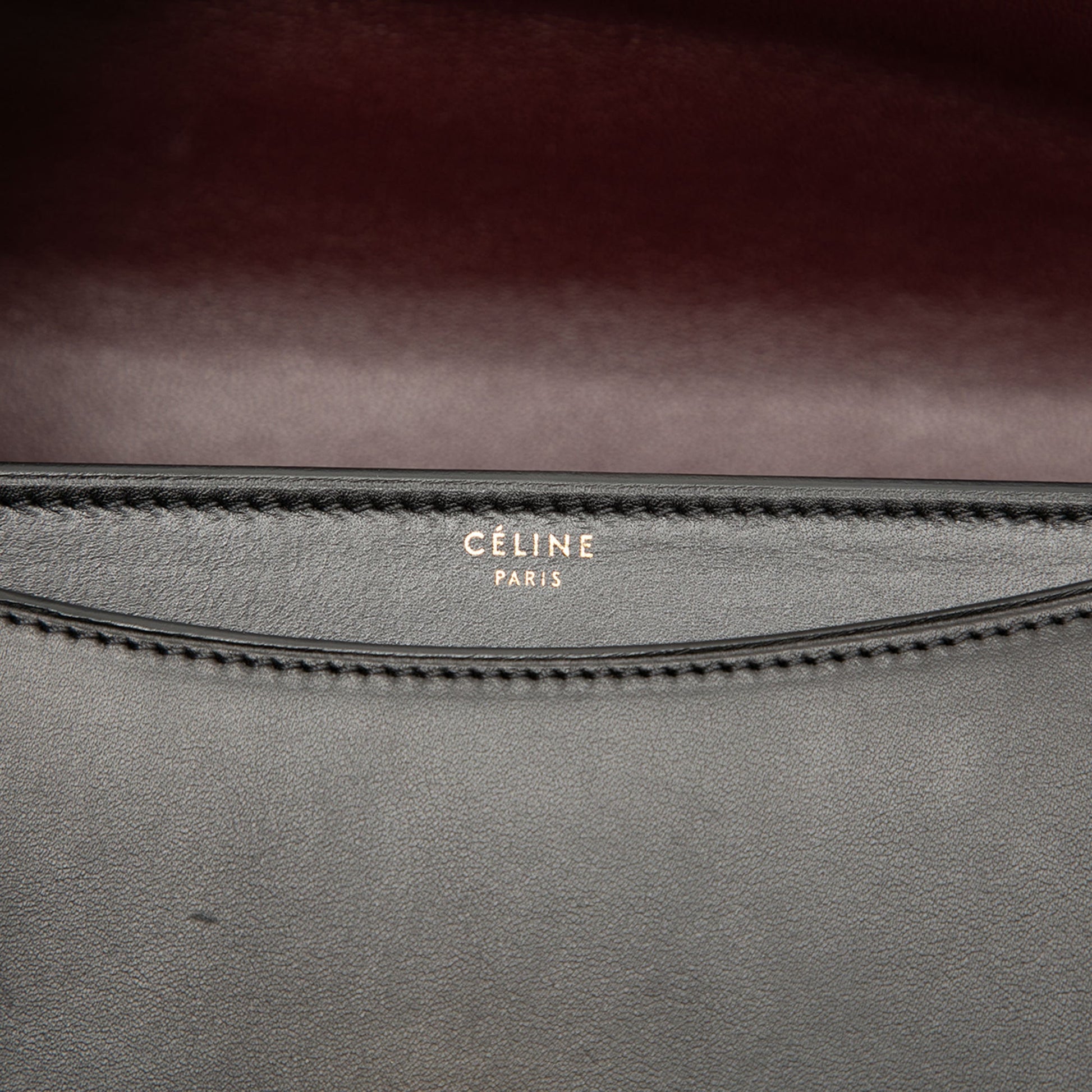 Celine Small Leather Case Chain Flap