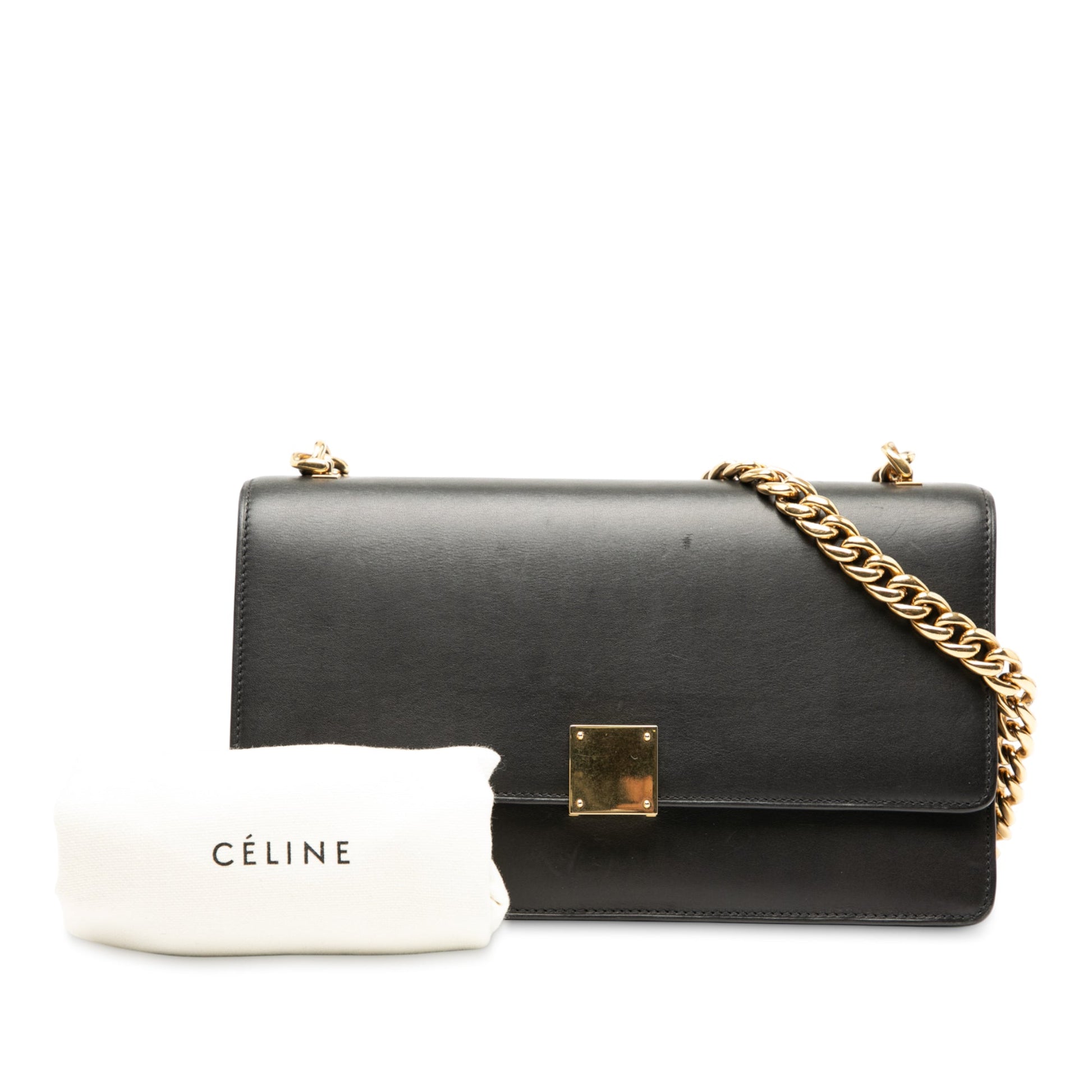 Celine Small Leather Case Chain Flap