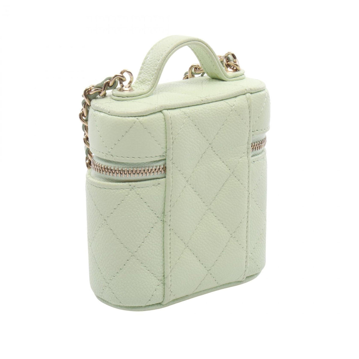 Chanel Small CC Quilted Caviar Vanity Case