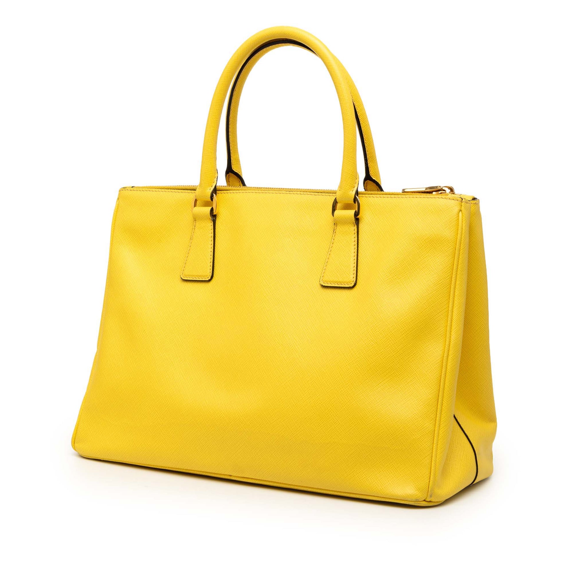 Prada Medium Saffiano Lux Galleria Double Zip Satchel