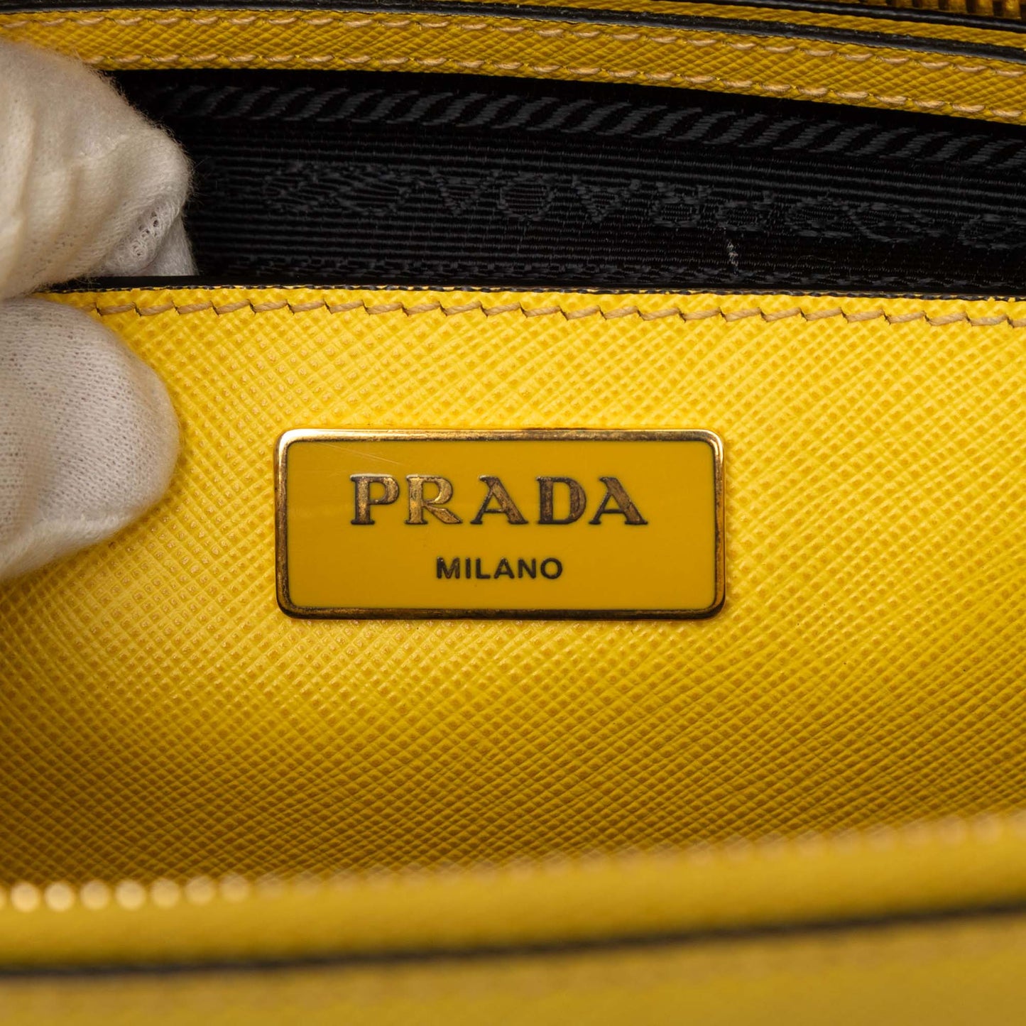 Prada Medium Saffiano Lux Galleria Double Zip Satchel