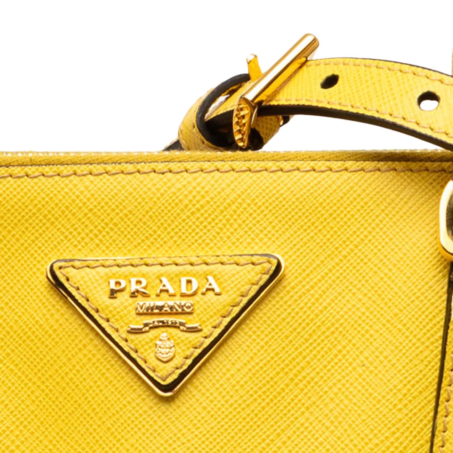 Prada Medium Saffiano Lux Galleria Double Zip Satchel