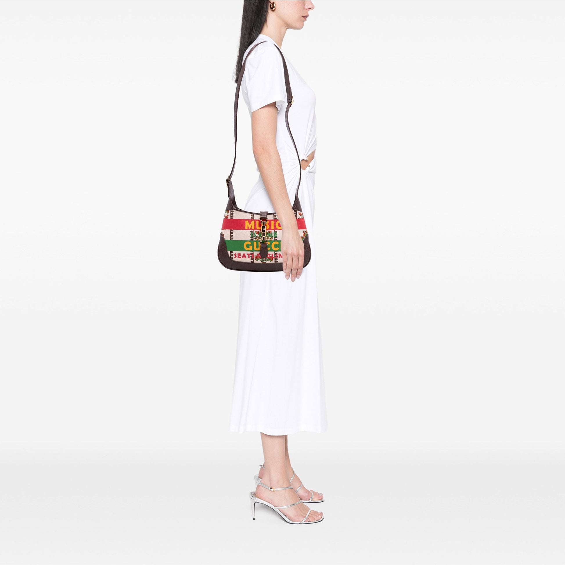 Gucci Small Canvas 100 Centennial Music Jackie 1961 Crossbody