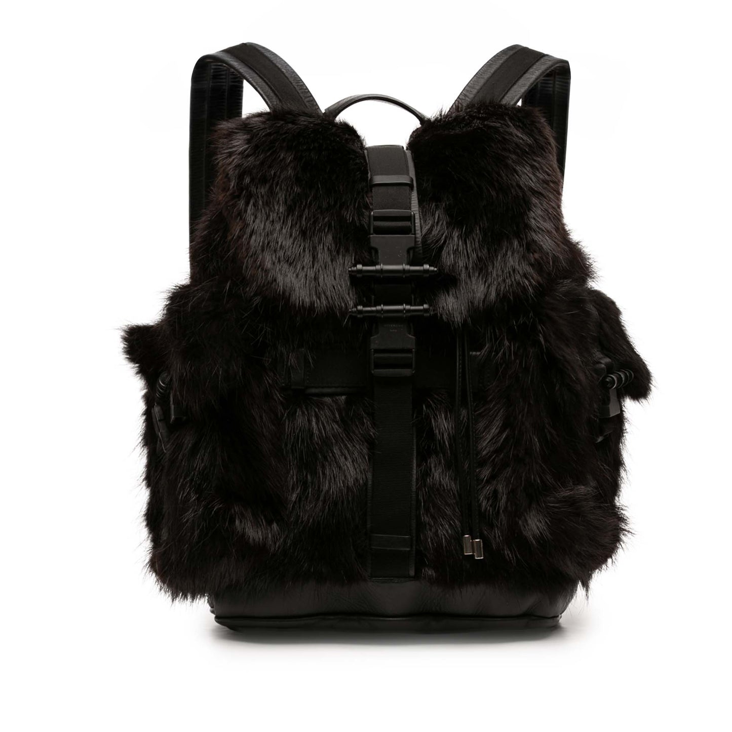 Givenchy Leather and Fur Obsedia Backpack