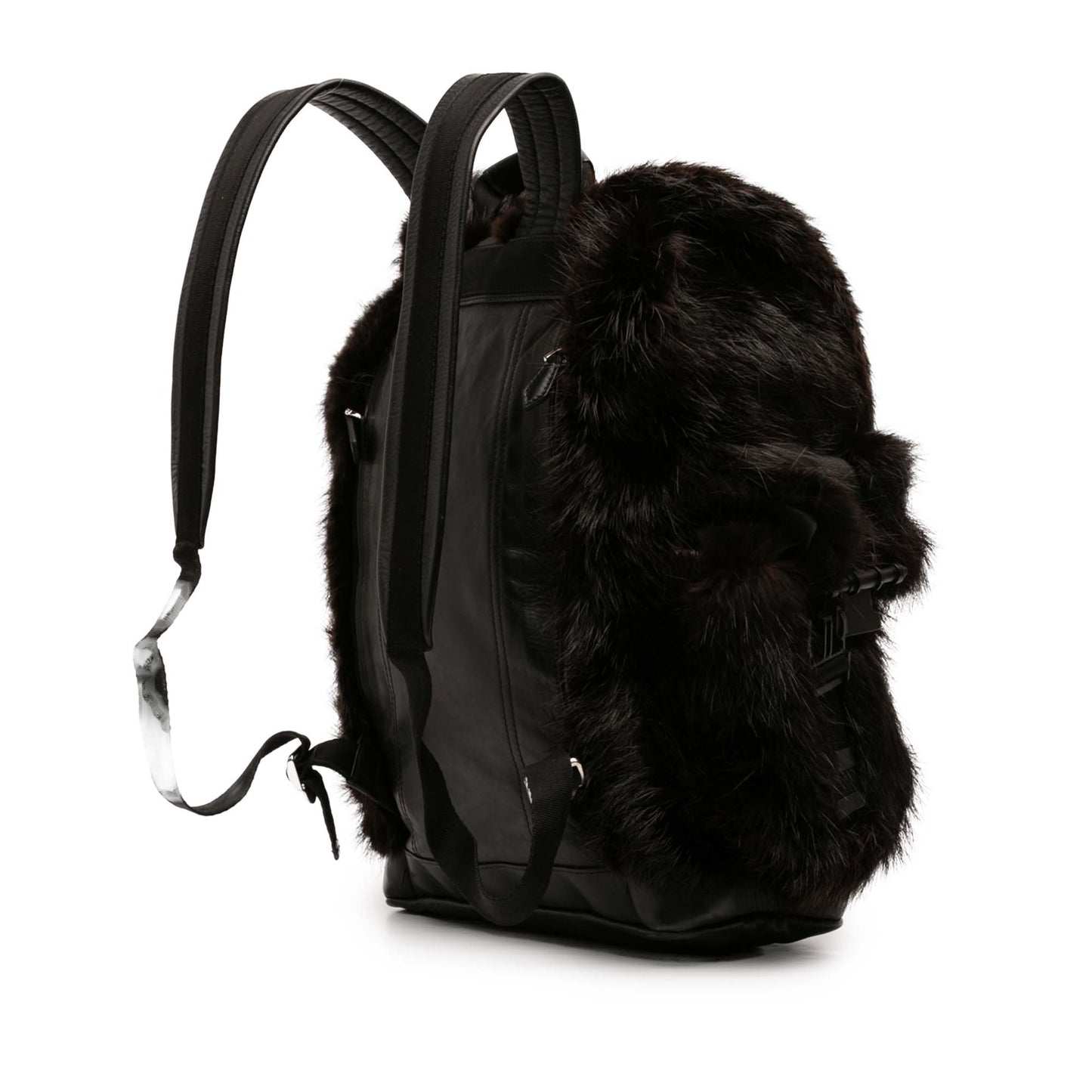 Givenchy Leather and Fur Obsedia Backpack