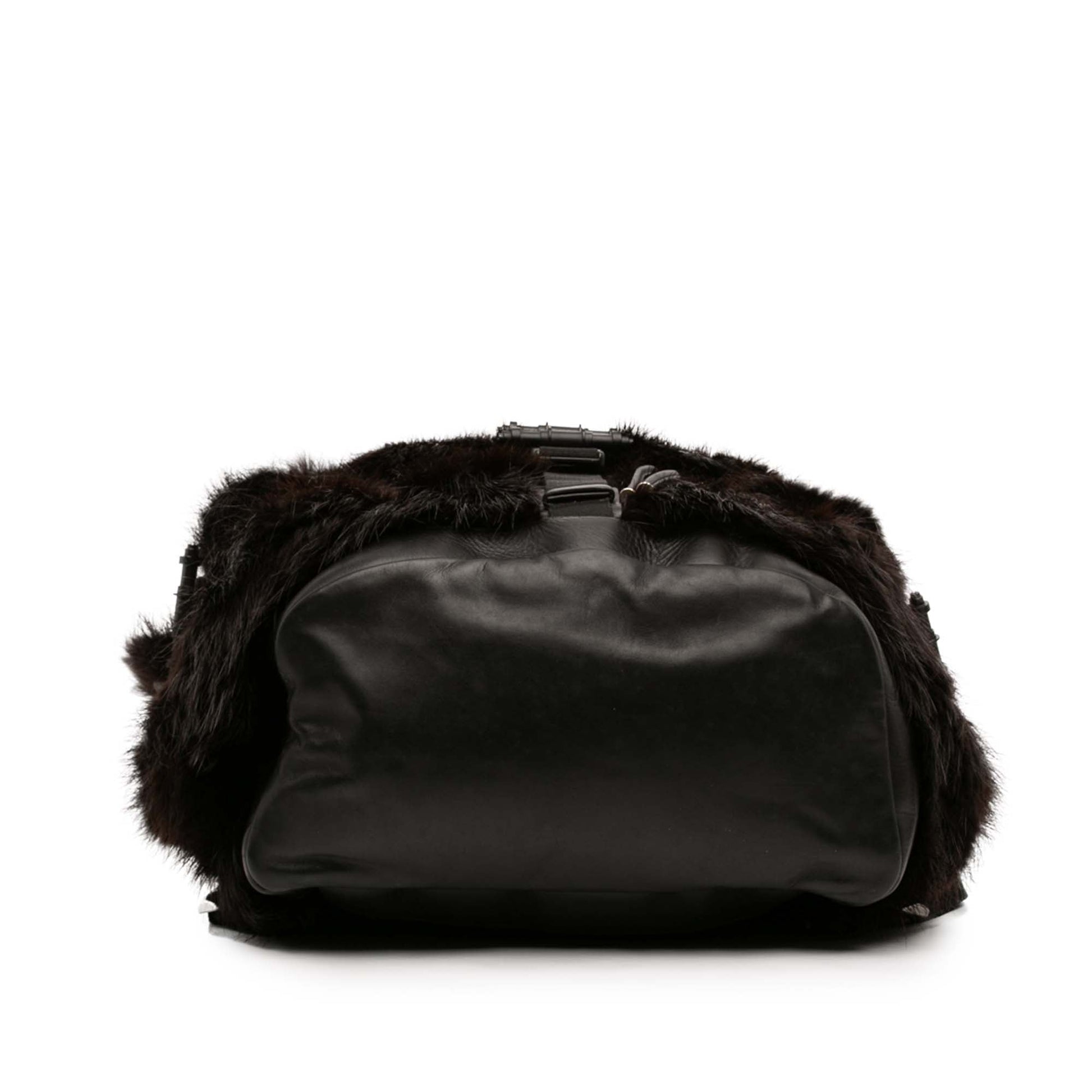 Givenchy Leather and Fur Obsedia Backpack