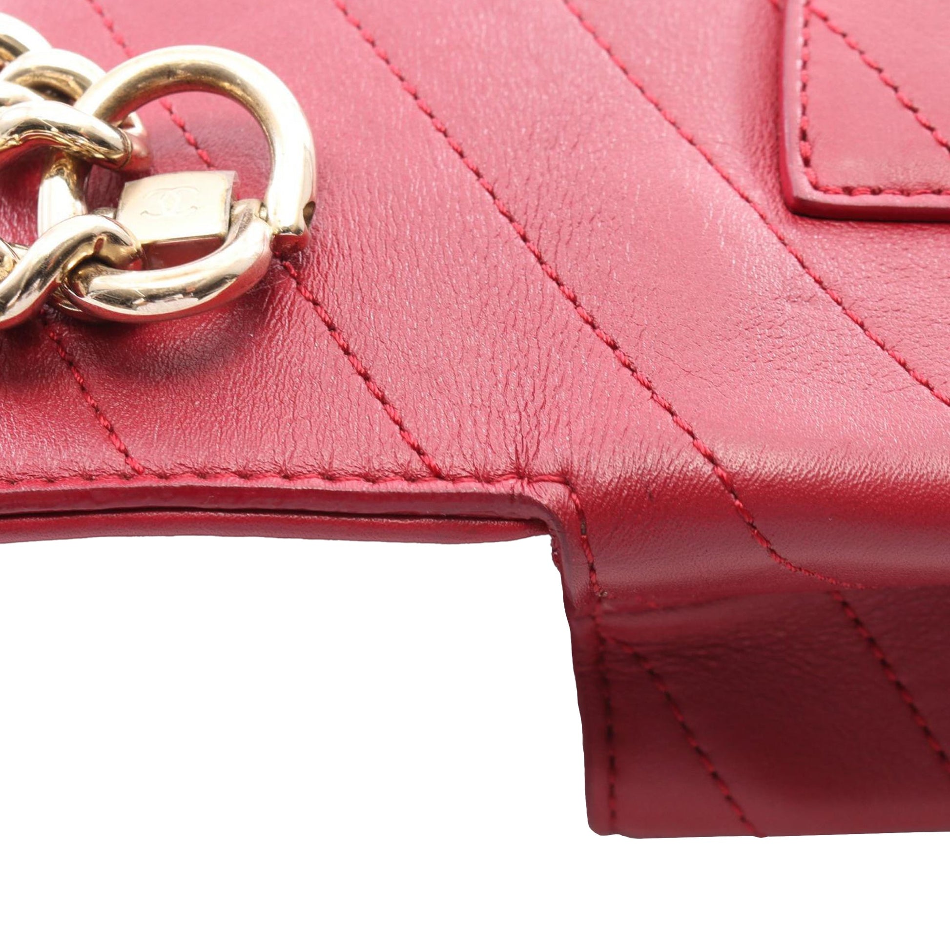 Chanel Small Chevron Lambskin Coco Envelope Flap