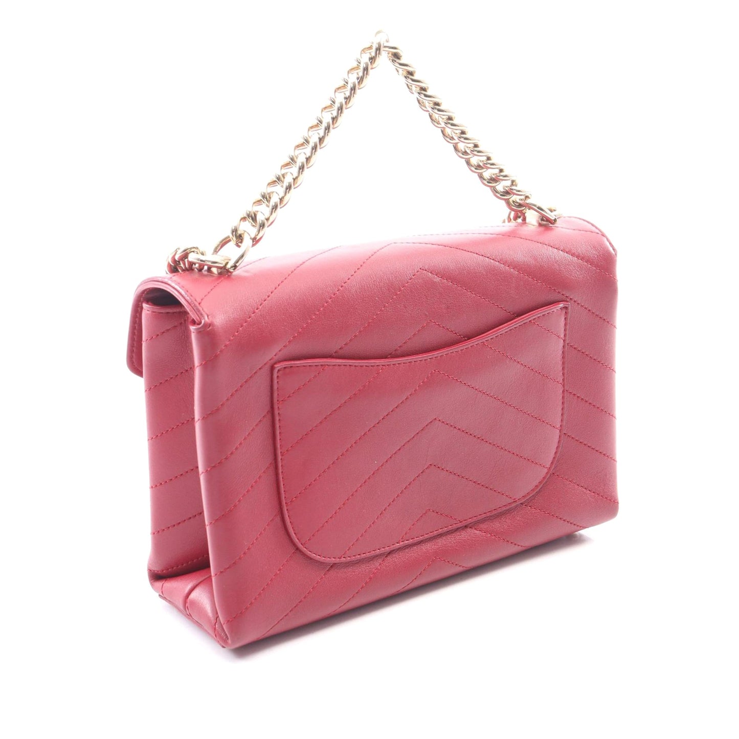 Chanel Small Chevron Lambskin Coco Envelope Flap