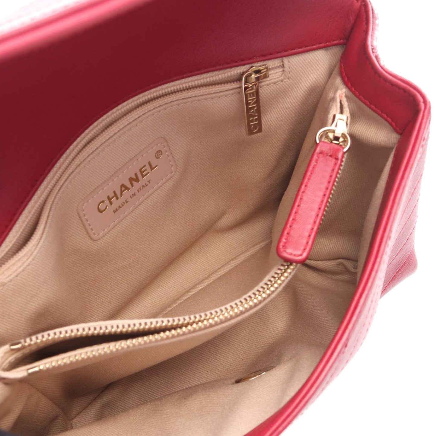 Chanel Small Chevron Lambskin Coco Envelope Flap