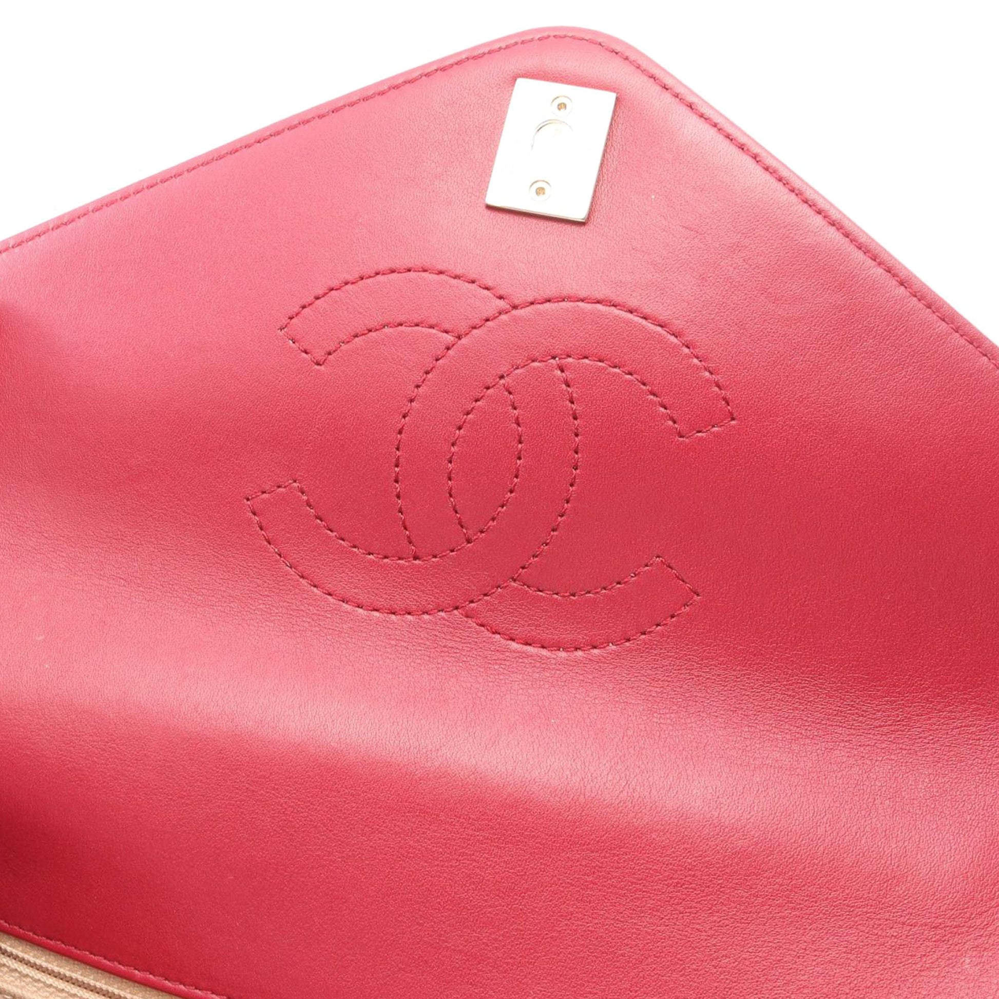 Chanel Small Chevron Lambskin Coco Envelope Flap