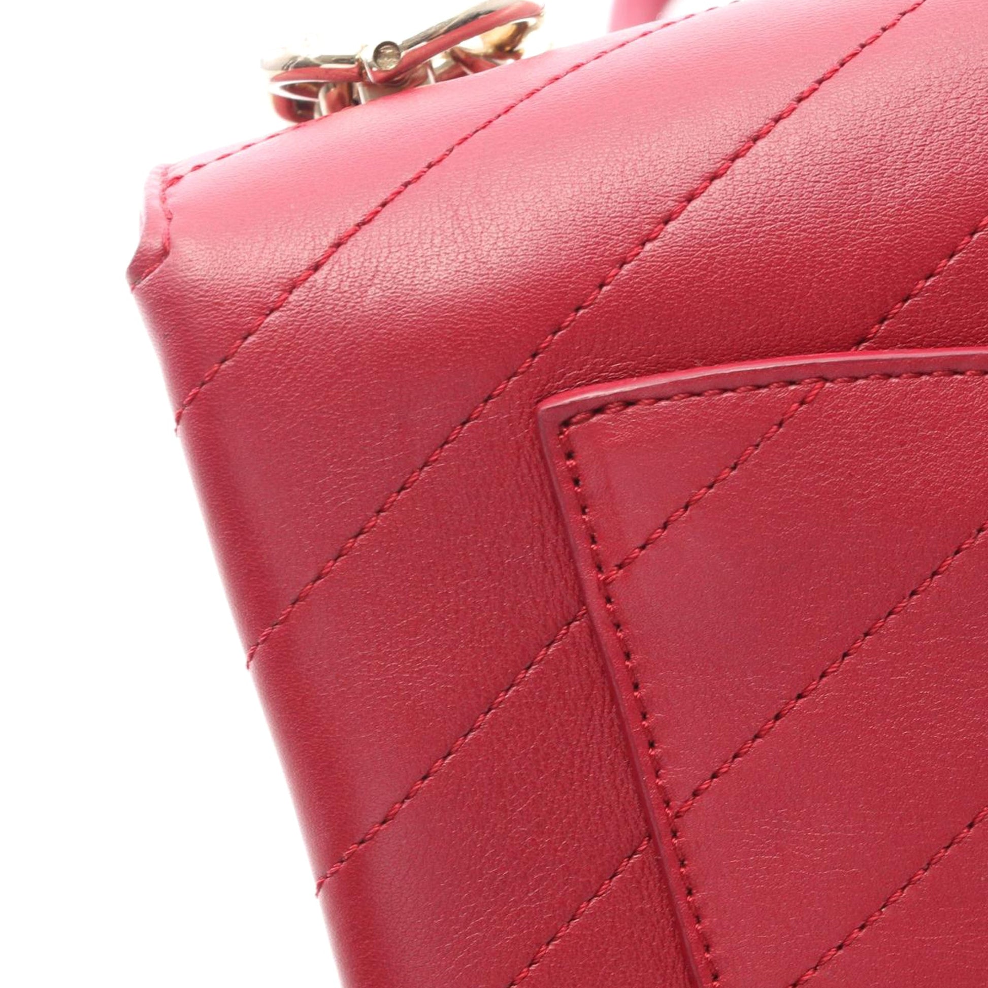 Chanel Small Chevron Lambskin Coco Envelope Flap