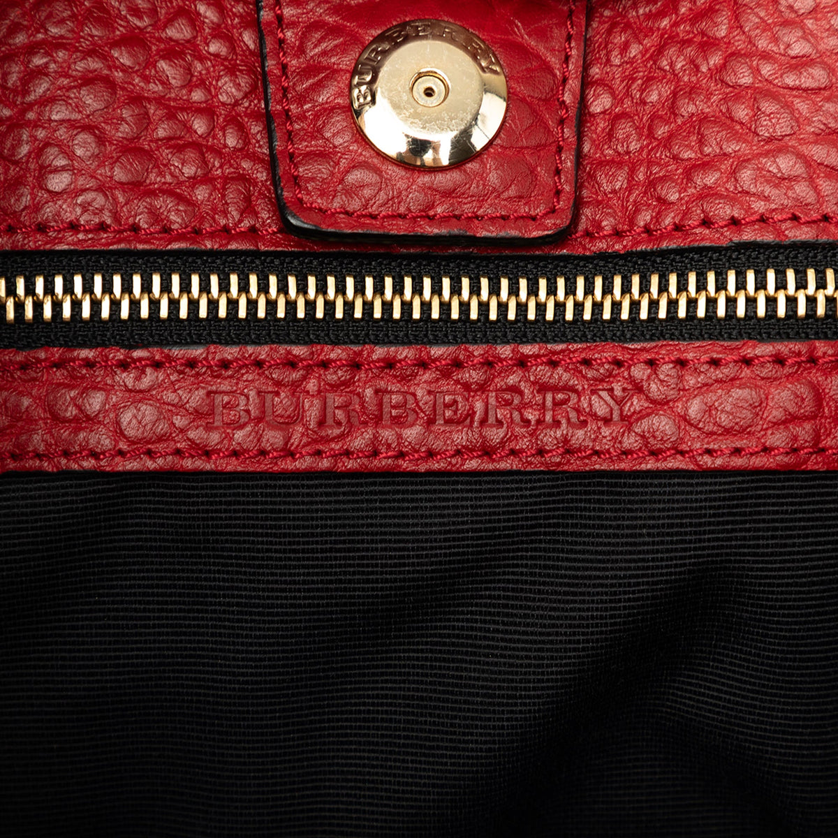 Burberry Grained Calfskin Heritage Woodbury Tote