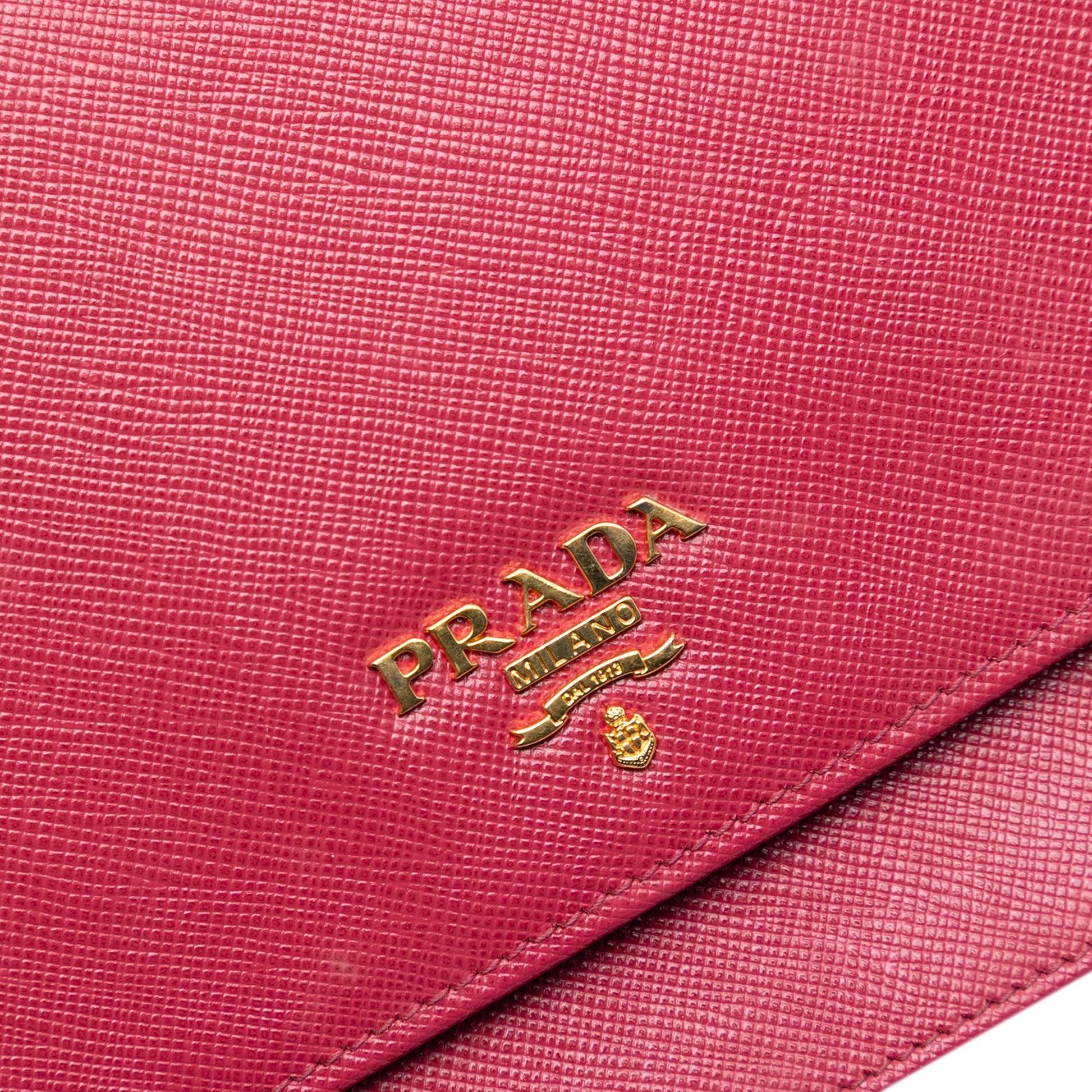 Prada Saffiano Wallet on Strap