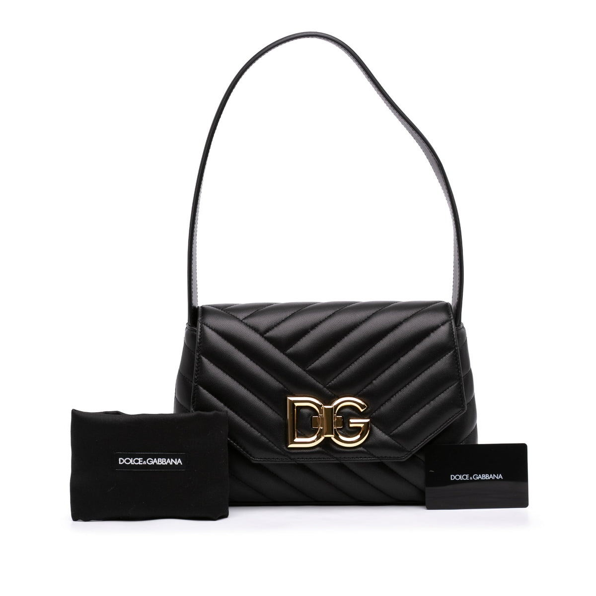 Dolce & Gabbana Small Quilted Lambskin Lop Shoulder Bag