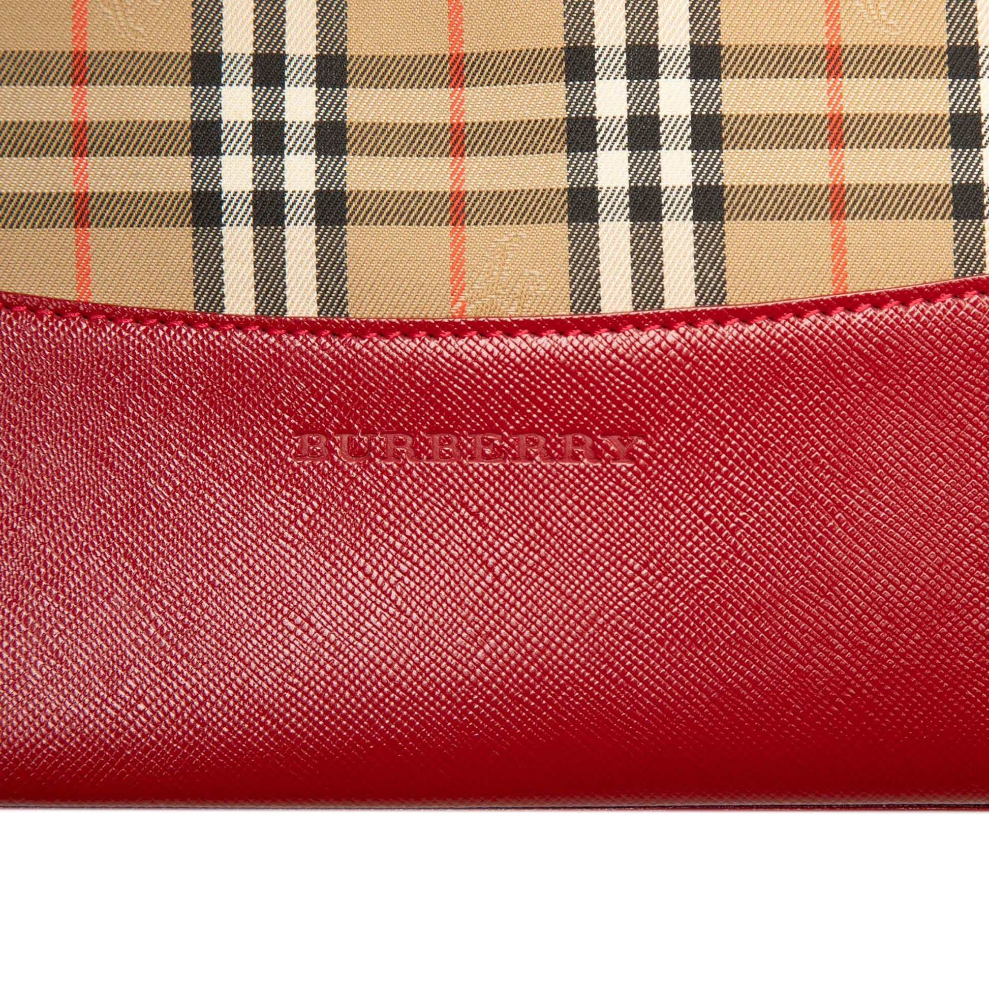 Burberry Haymarket Check Canvas Tote