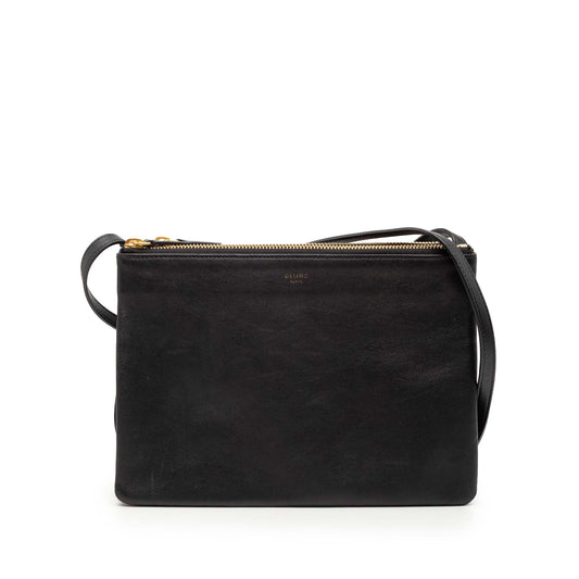 Celine Large Lambskin Trio Crossbody